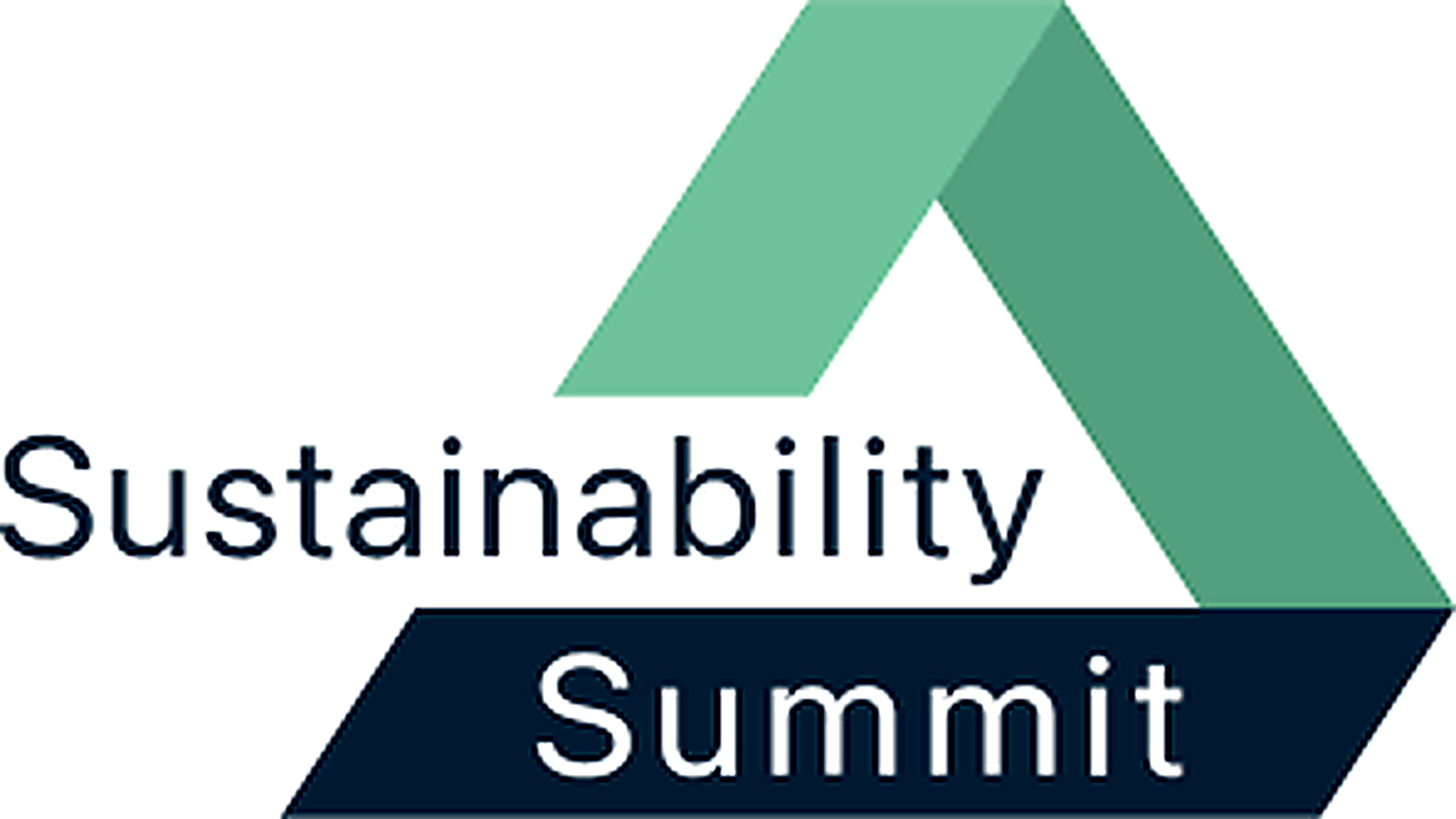 Logo of the Sustainability Summit event featuring a green geometric symbol and dark blue “Sustainability Summit” text on a light background.