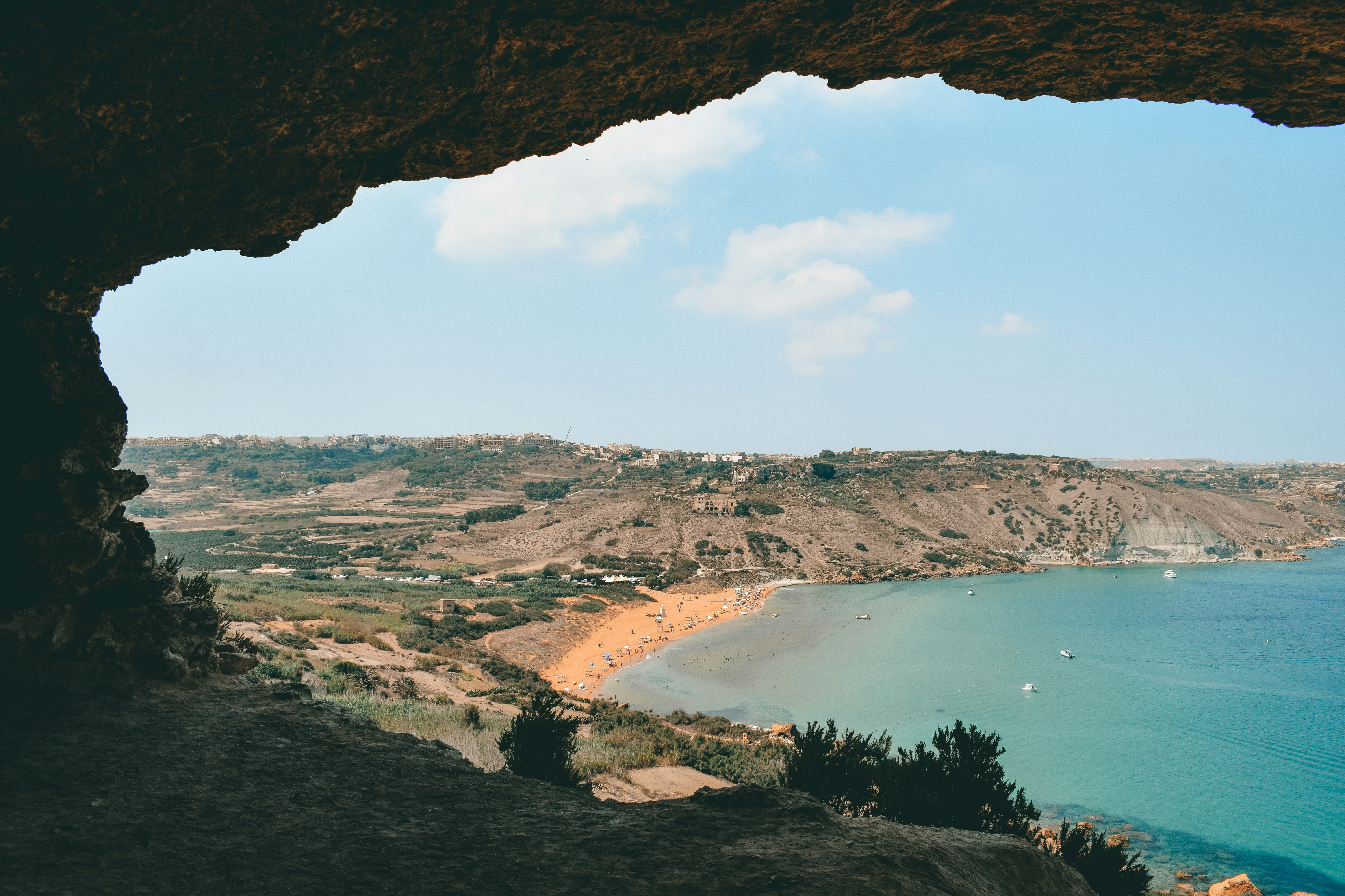a-view-of-the-ocean-from-a-cave