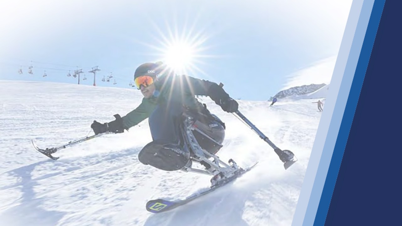 An image of a person skiing
