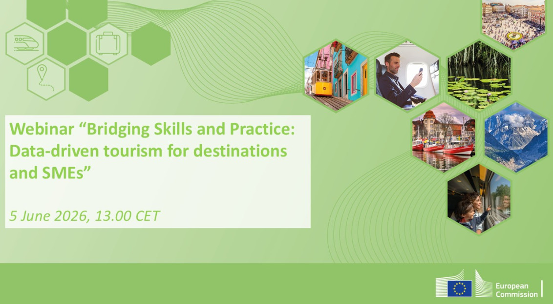 Illustrative image of the webinar Bridging Skills and Practice: Data-driven tourism for destinations and SMEs