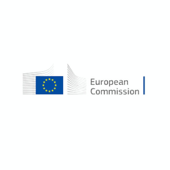 A graphic presenting the European Commission logo.
