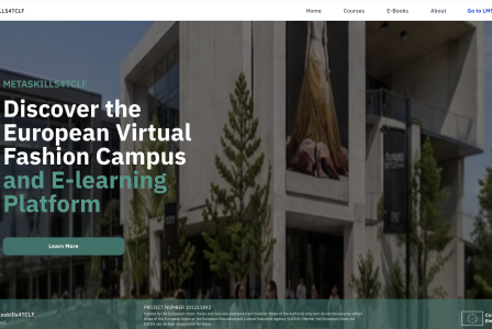 European Virtual Fashion Campus website