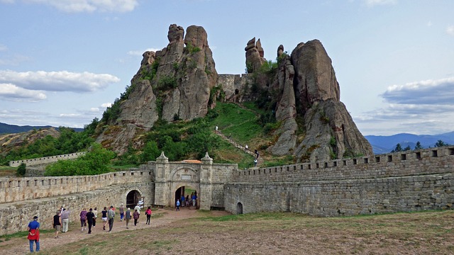 An illustrative photo of a historical fortress with stone walls in Bulgaria