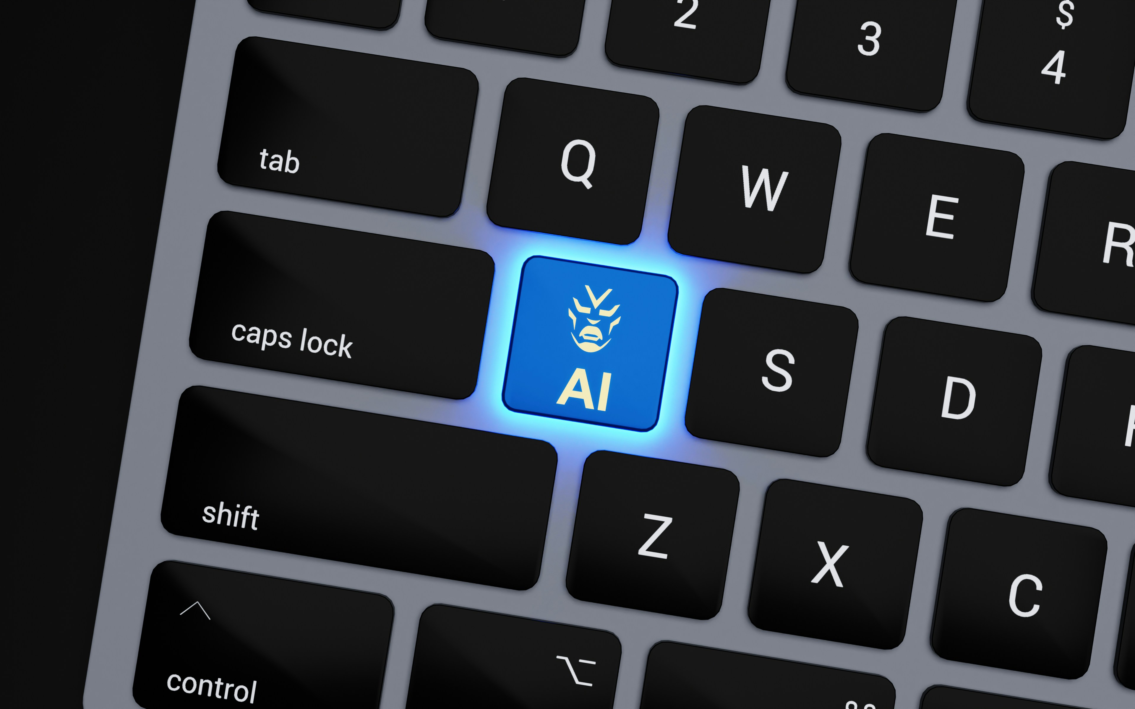 Photo by Unsplash An illustrative photo of a computer keyboard with a blue light on it