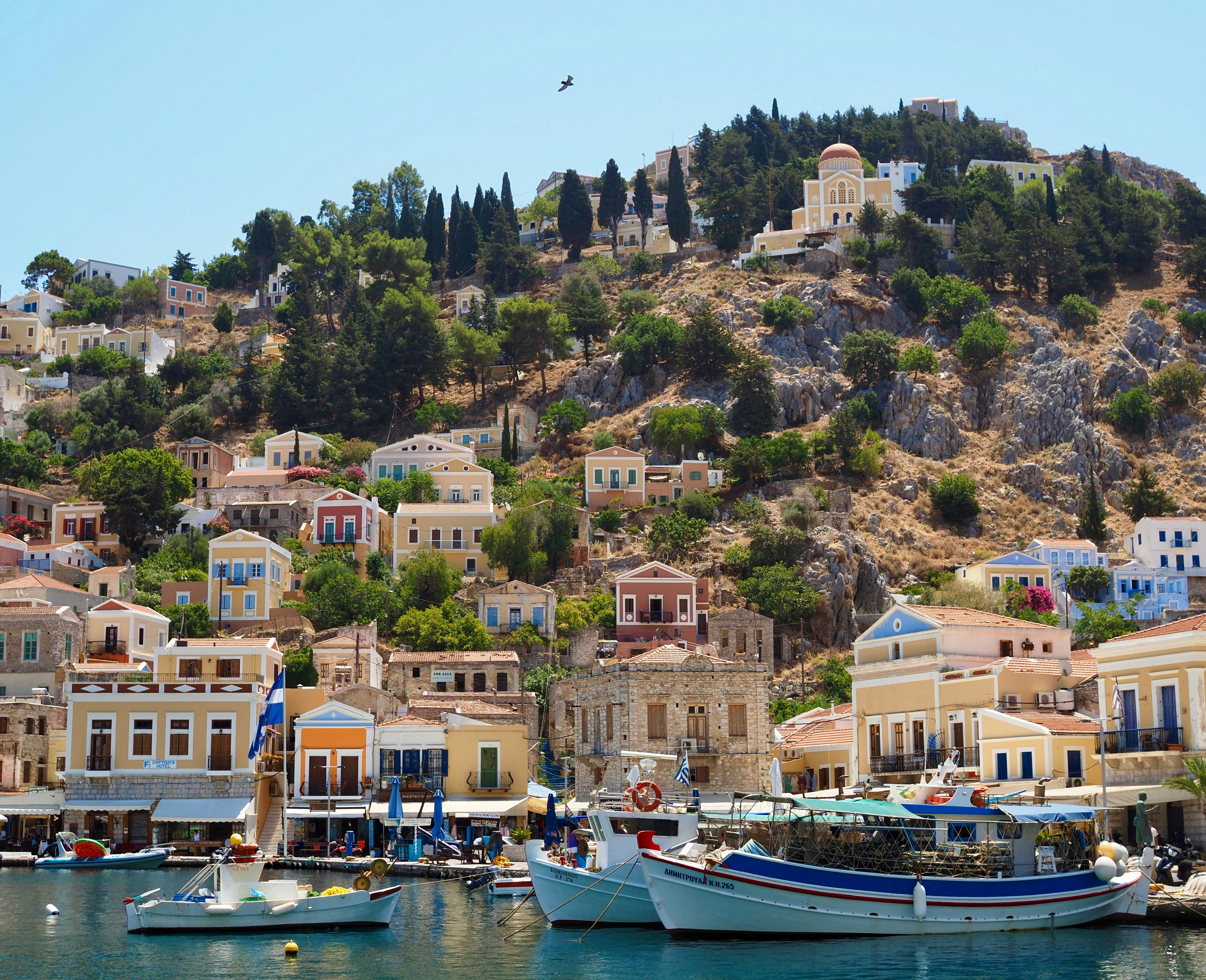 An illustrative photo of boats on body of water.