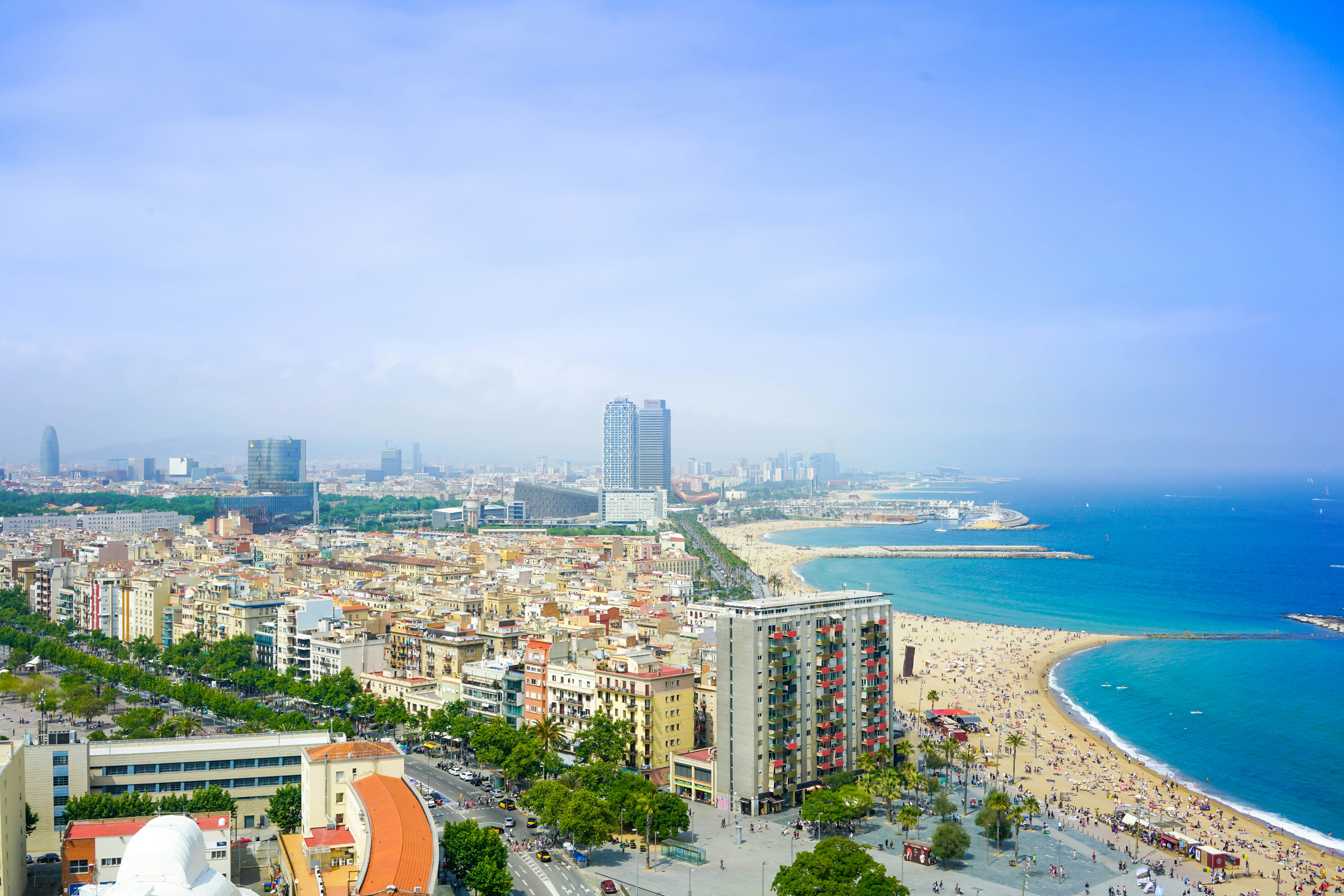 An illustrative photo of a view of high rise buildings and beach