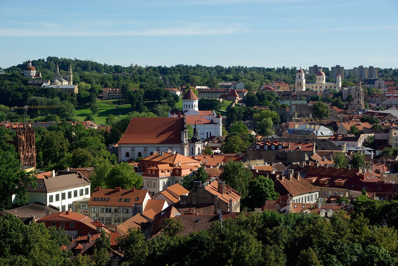 An illustrative photo of panoramic view of a cityscape during the day.