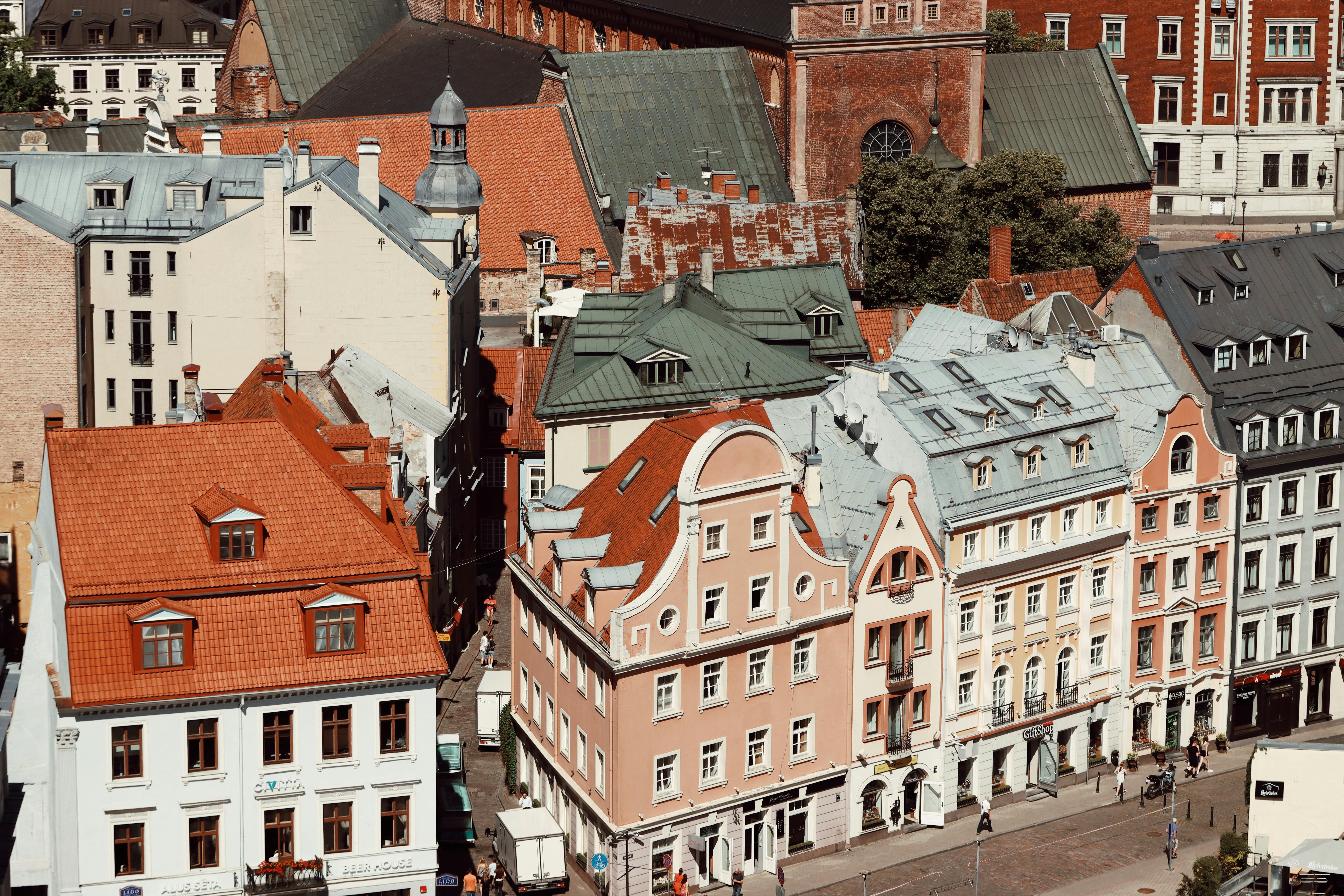 Photo by Pexels An illustrative photo of houses in the old town of Riga, Latvia.