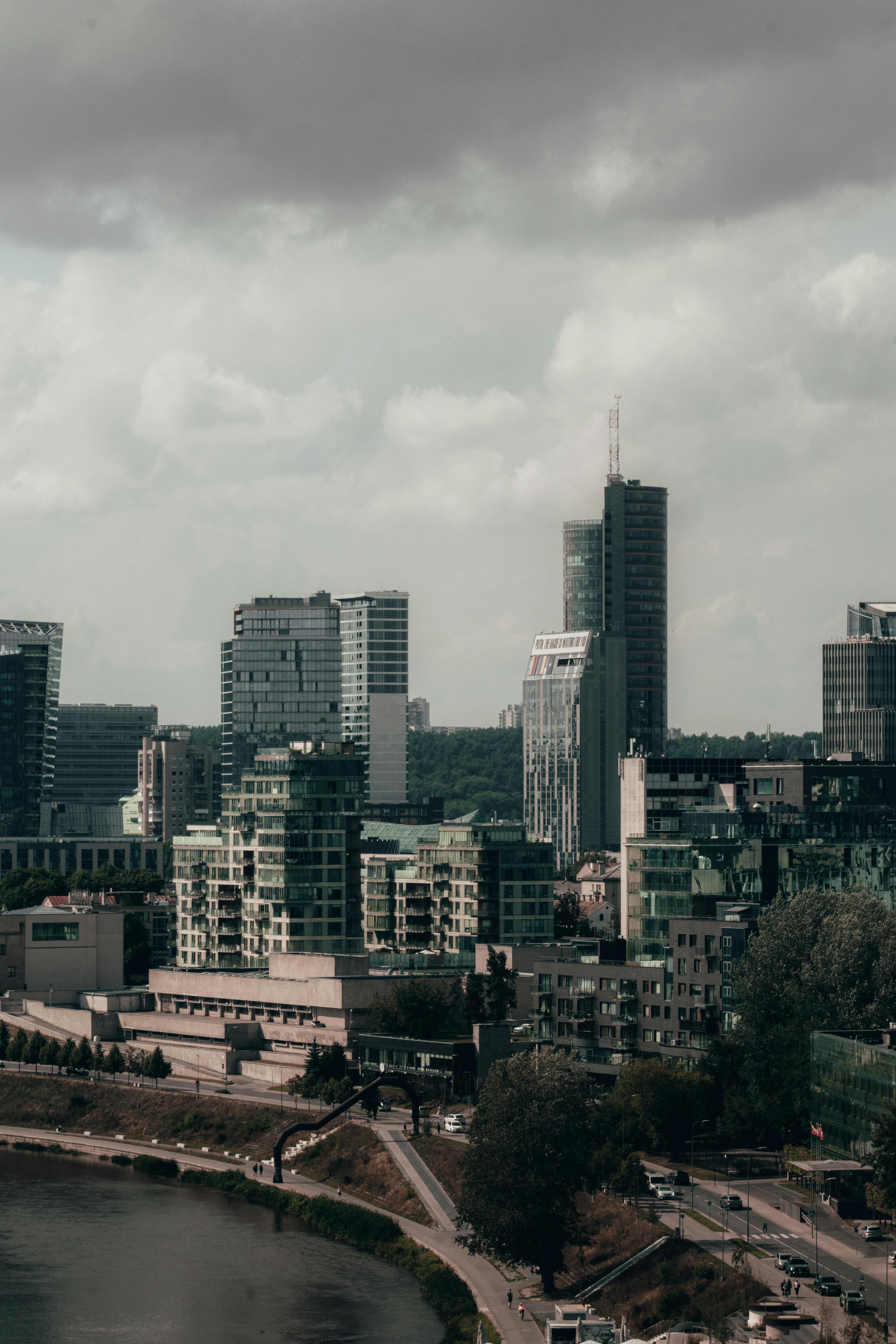 An illustrative photo of the city in cloudy weather