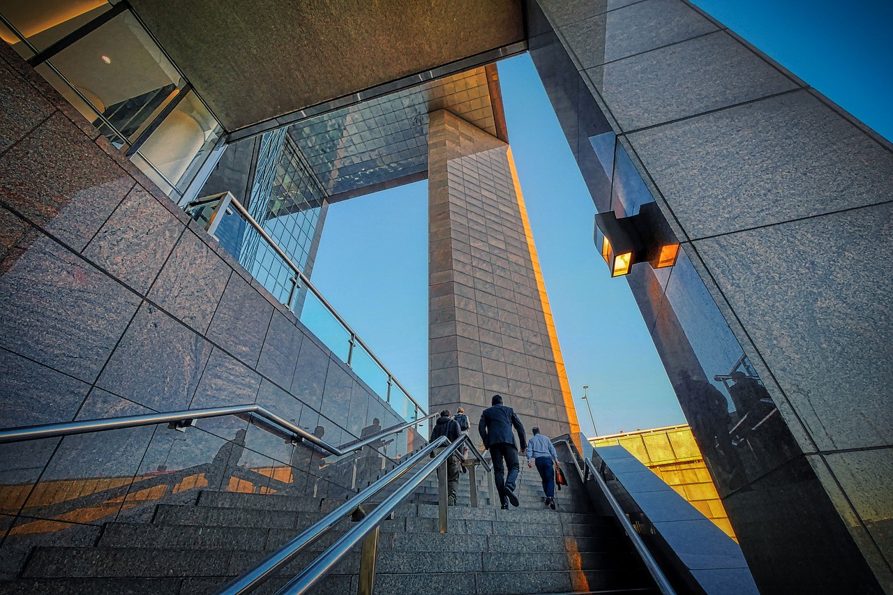 Photo by Pixabay An illustrative photo of a modern building with a large glass facade.