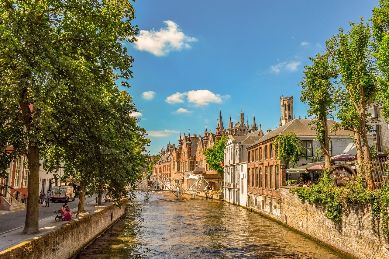 Photo by Pixabay An illustrative photo of a canal near buildings in Belgium