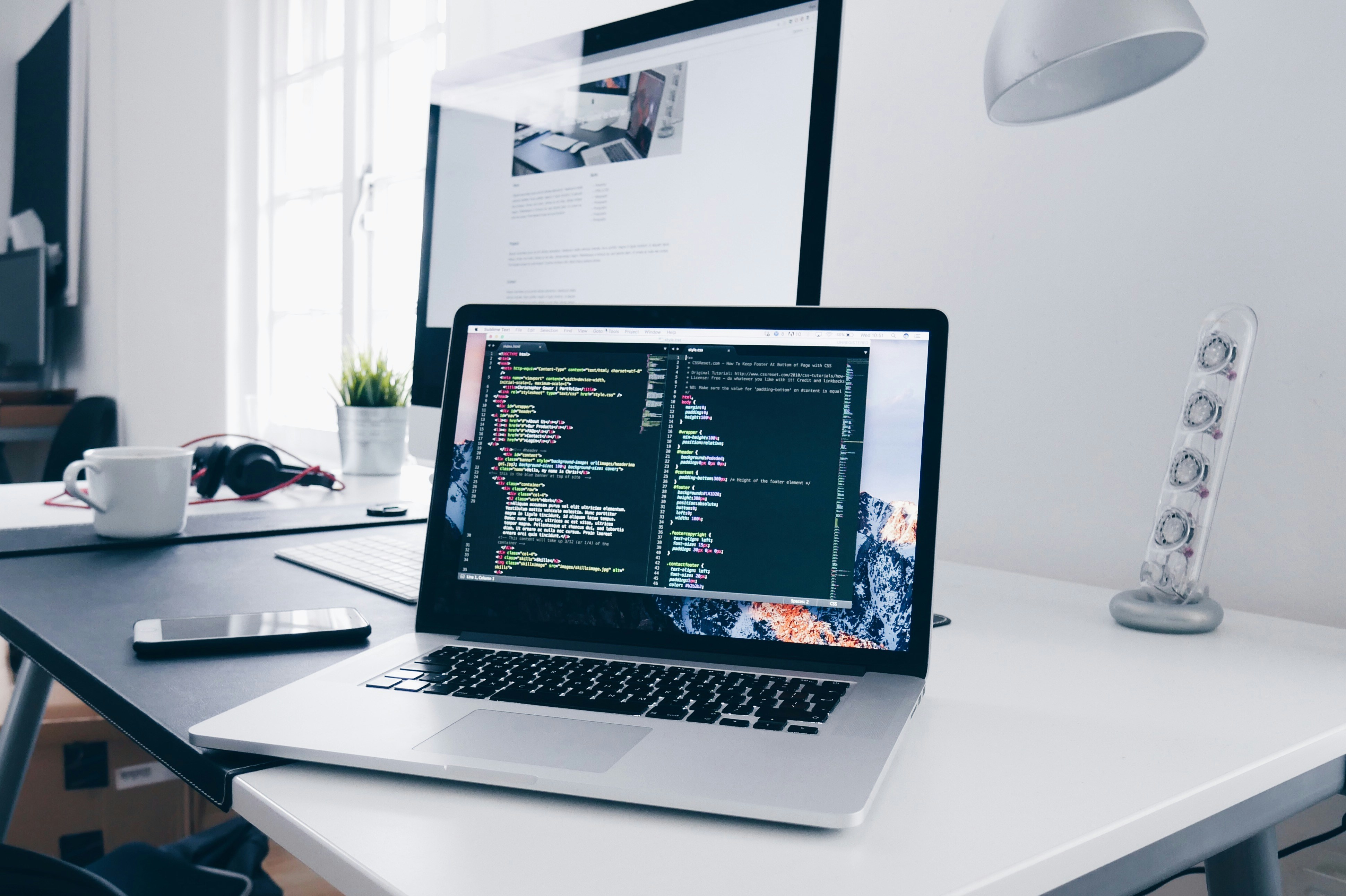 Photo by Unsplash An illustrative photo of a macbook with lines of code on its screen