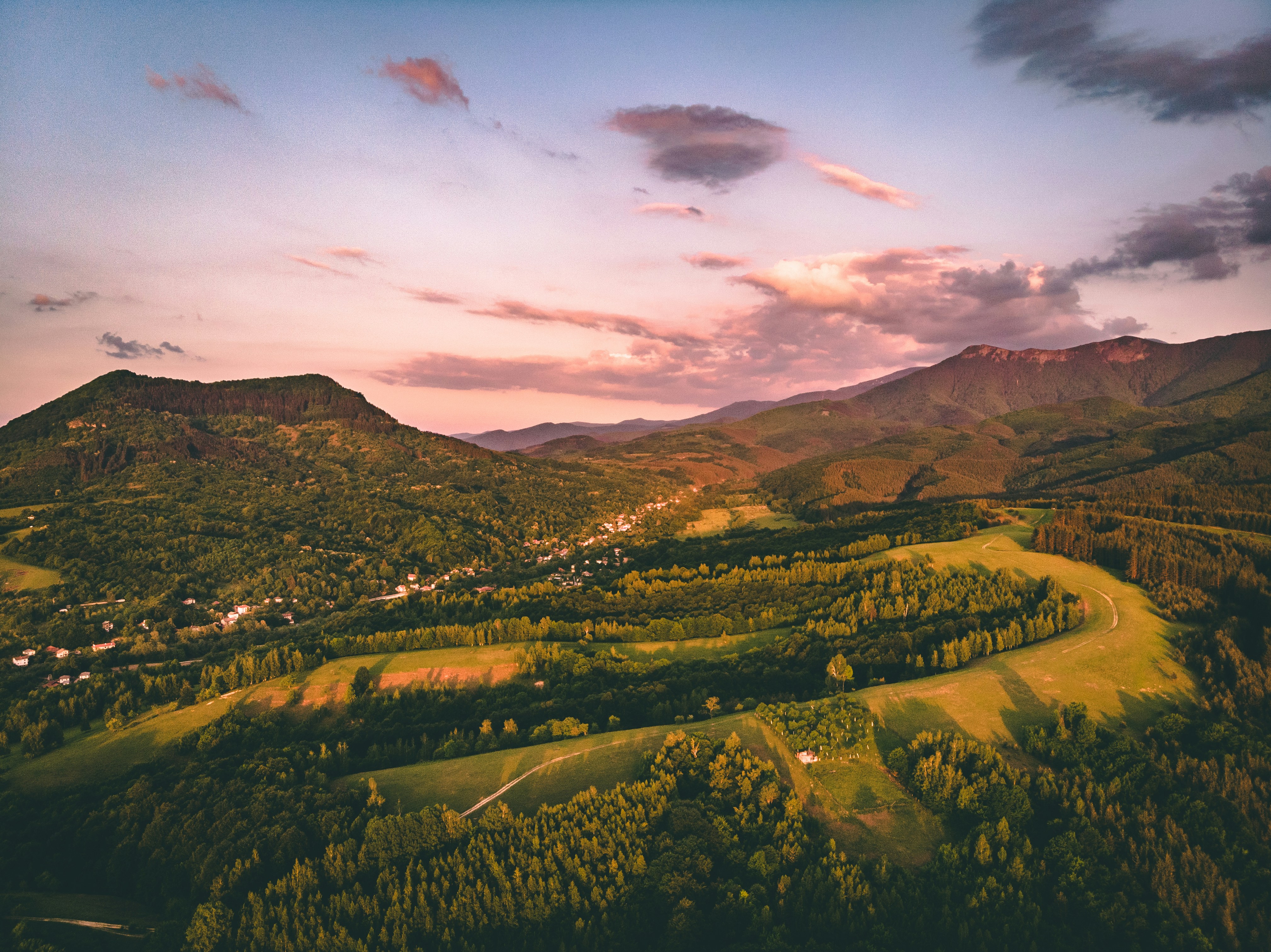 Photo by Unsplash An illustrative photo of green trees and mountains under a cloudy sky.