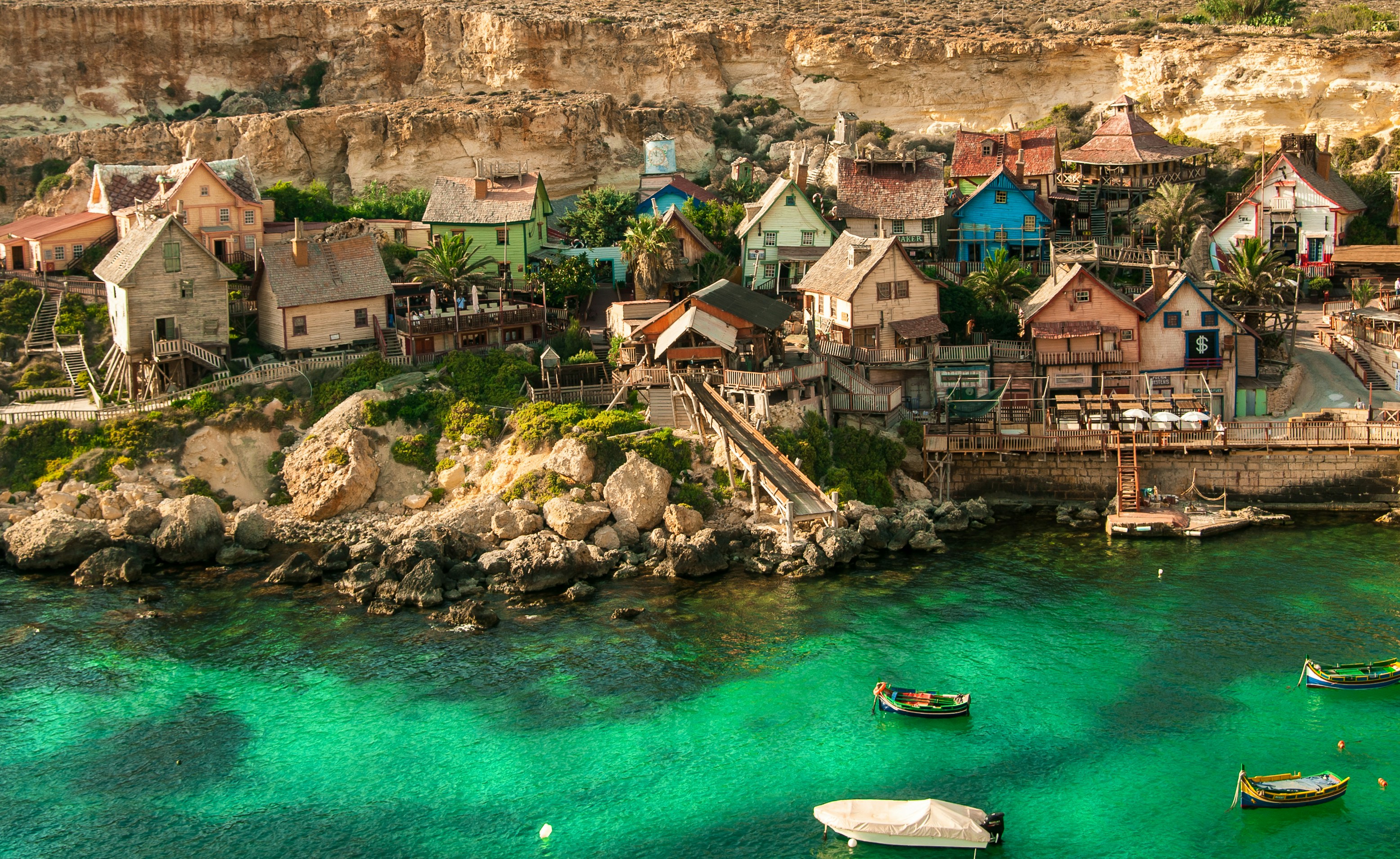 An illustrative photo of high angle view of body of water.