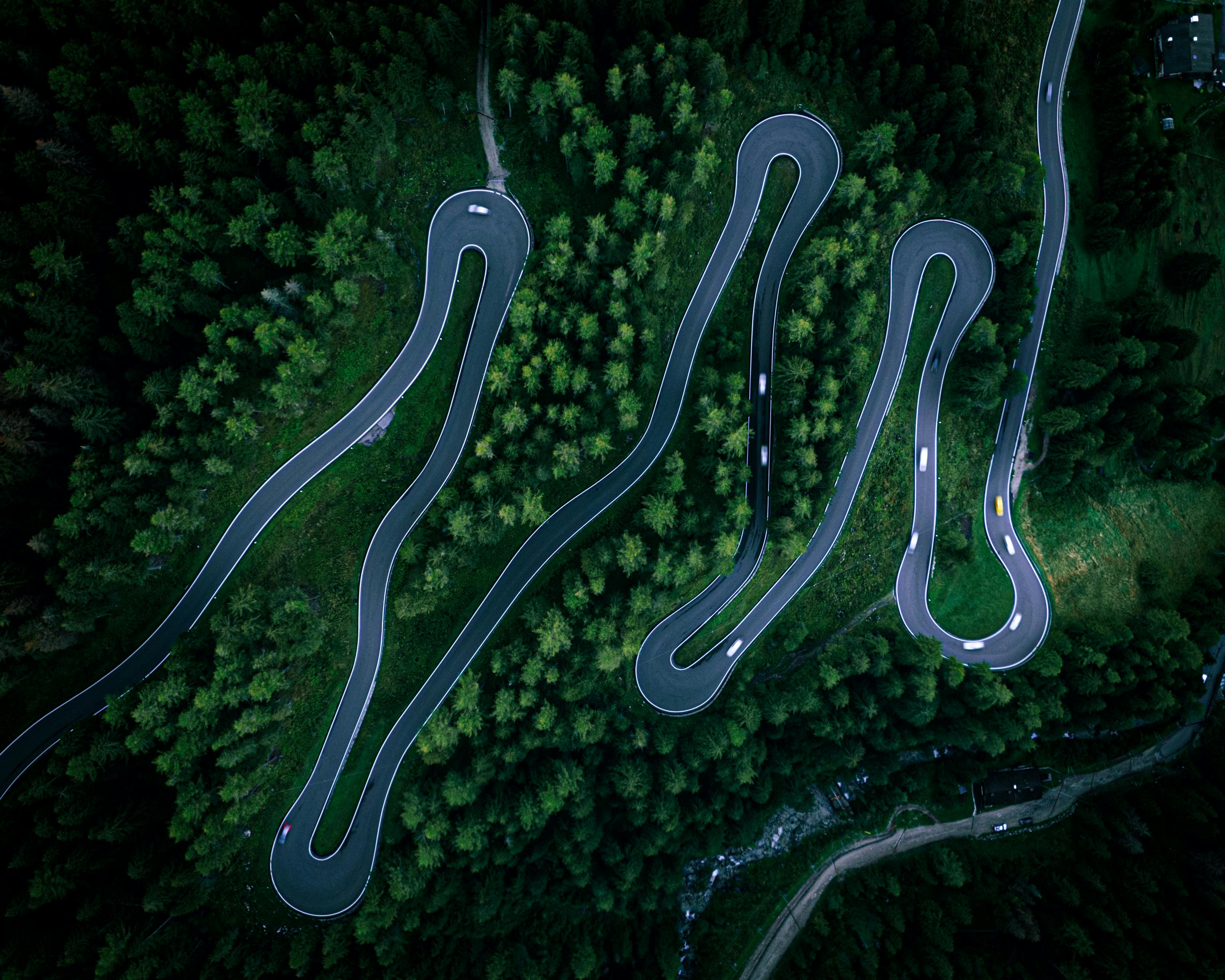 An illustrative photo of a winding road