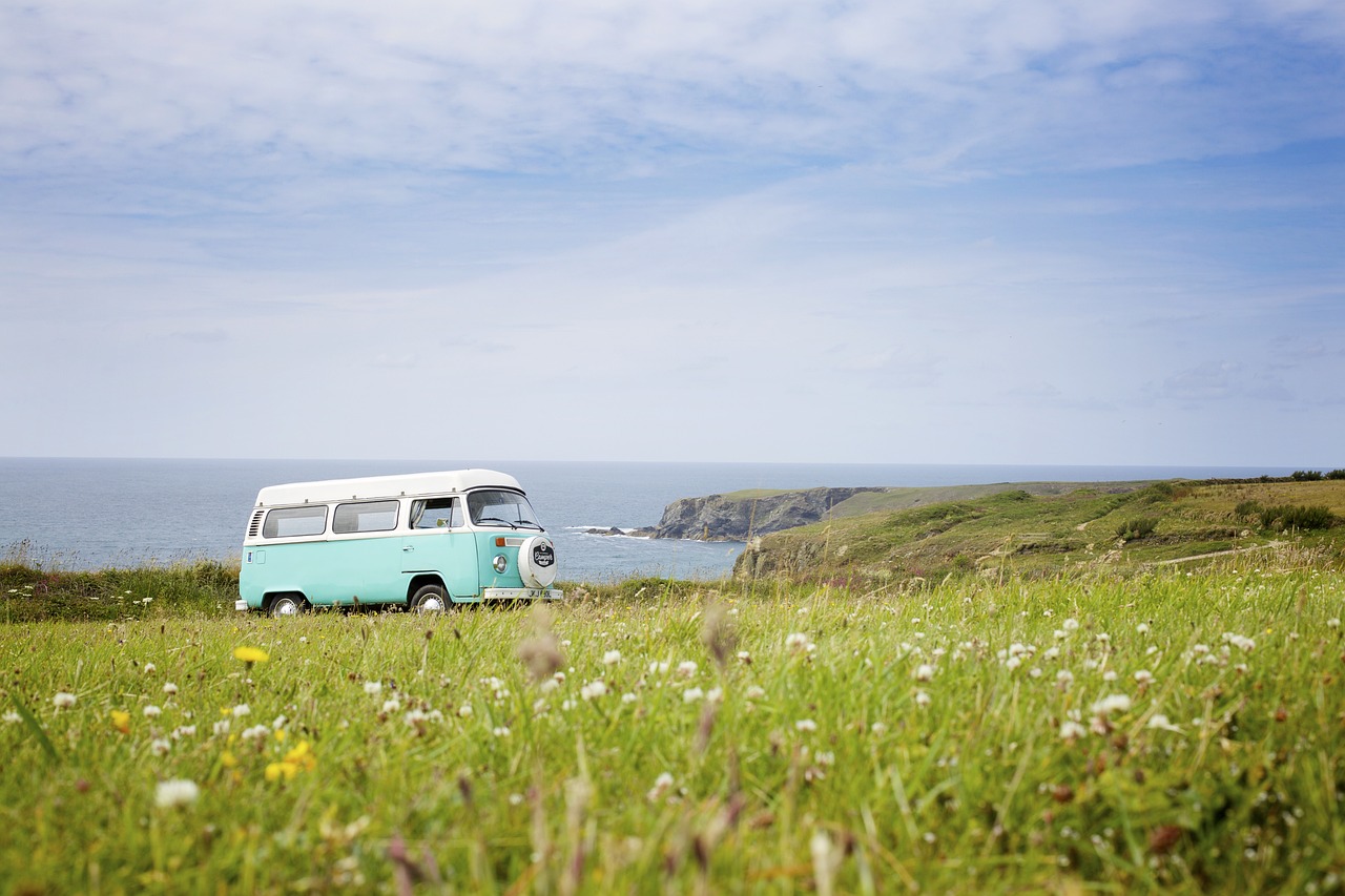 Photo by Pixabay An illustrative photo of a vintage van parked on a grassy field.