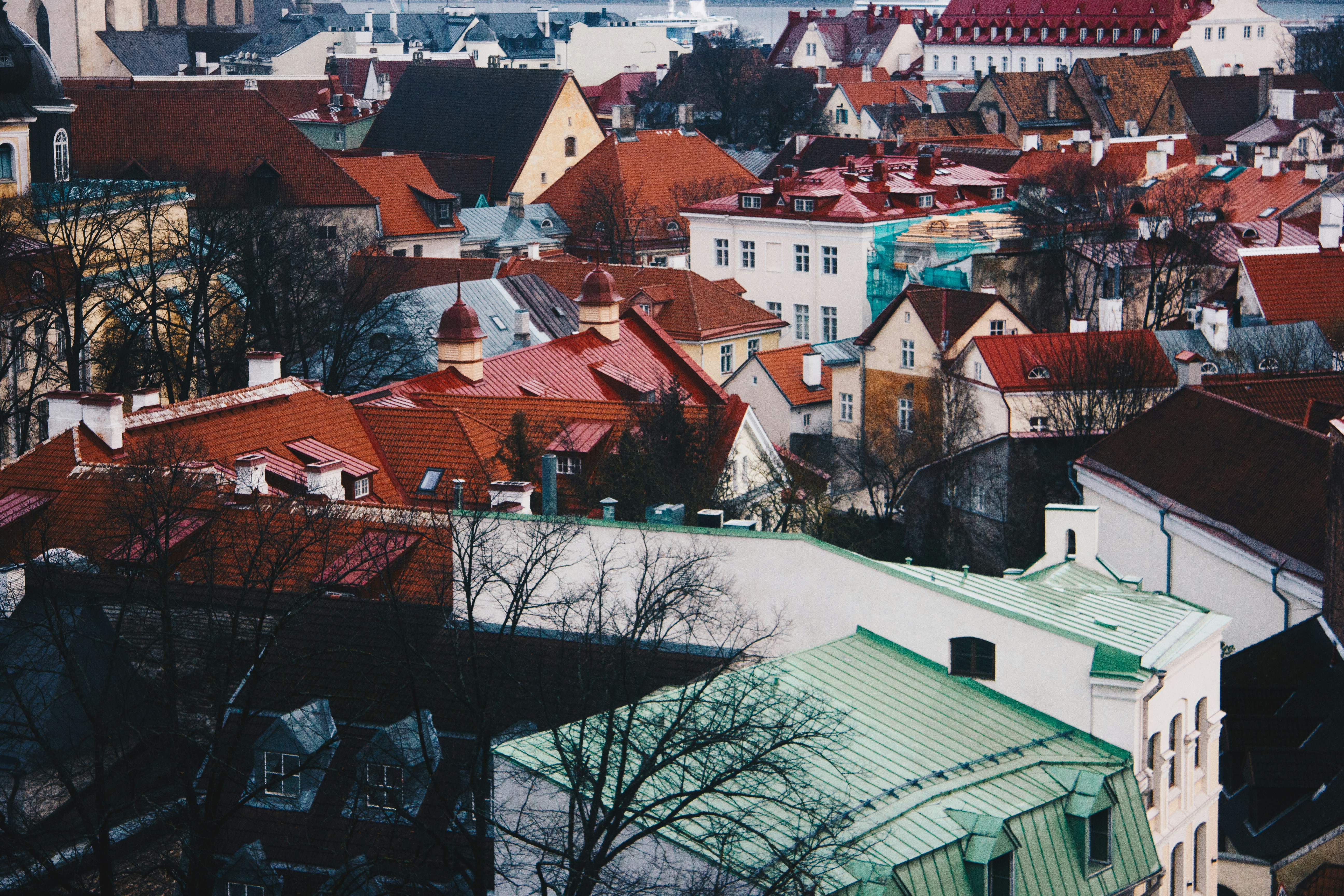 An illustrative photo of houses in Tallinn, Estonia 