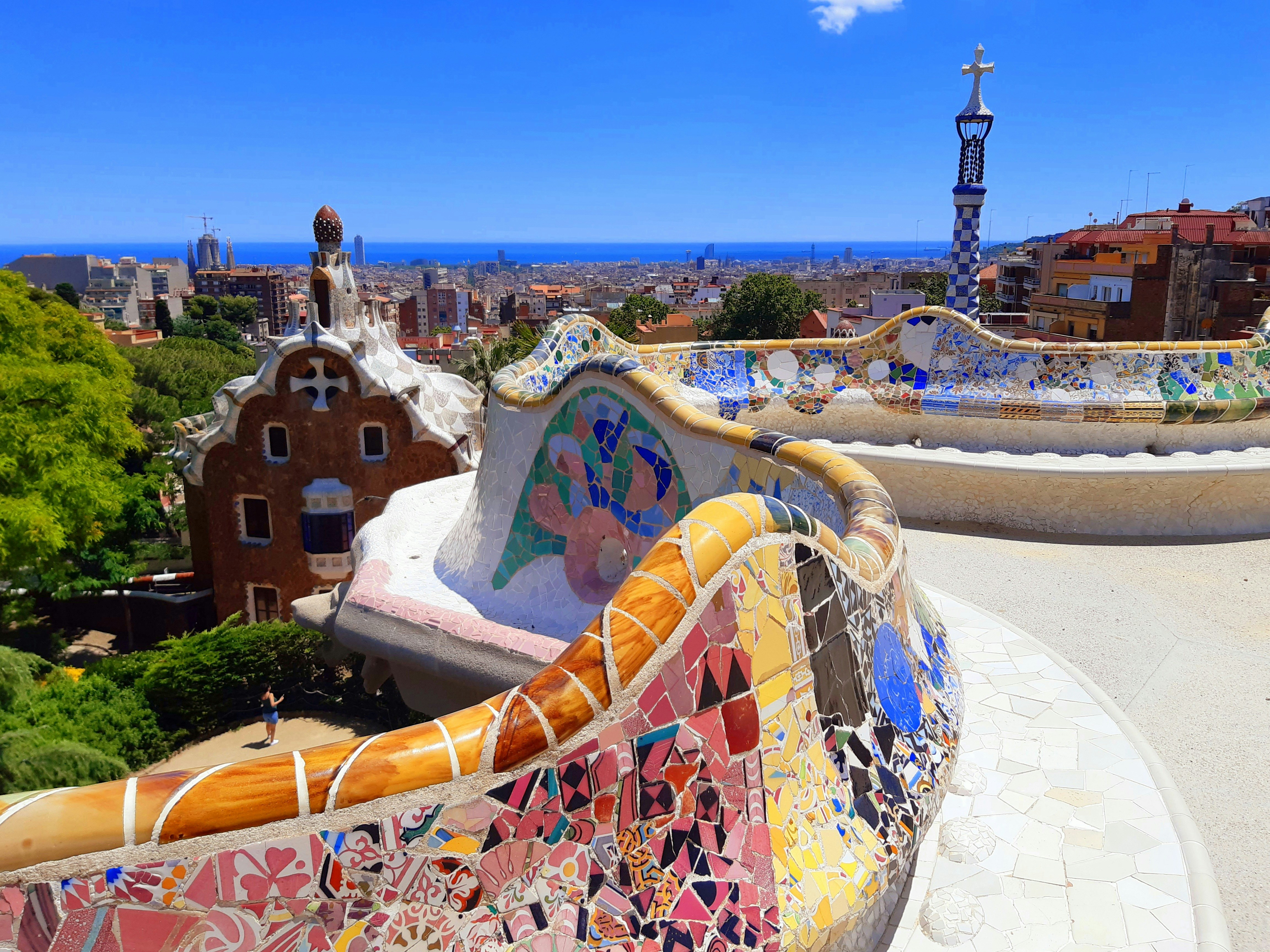 An illustrative photo of a view from the benches at Park Güell in Barcelona