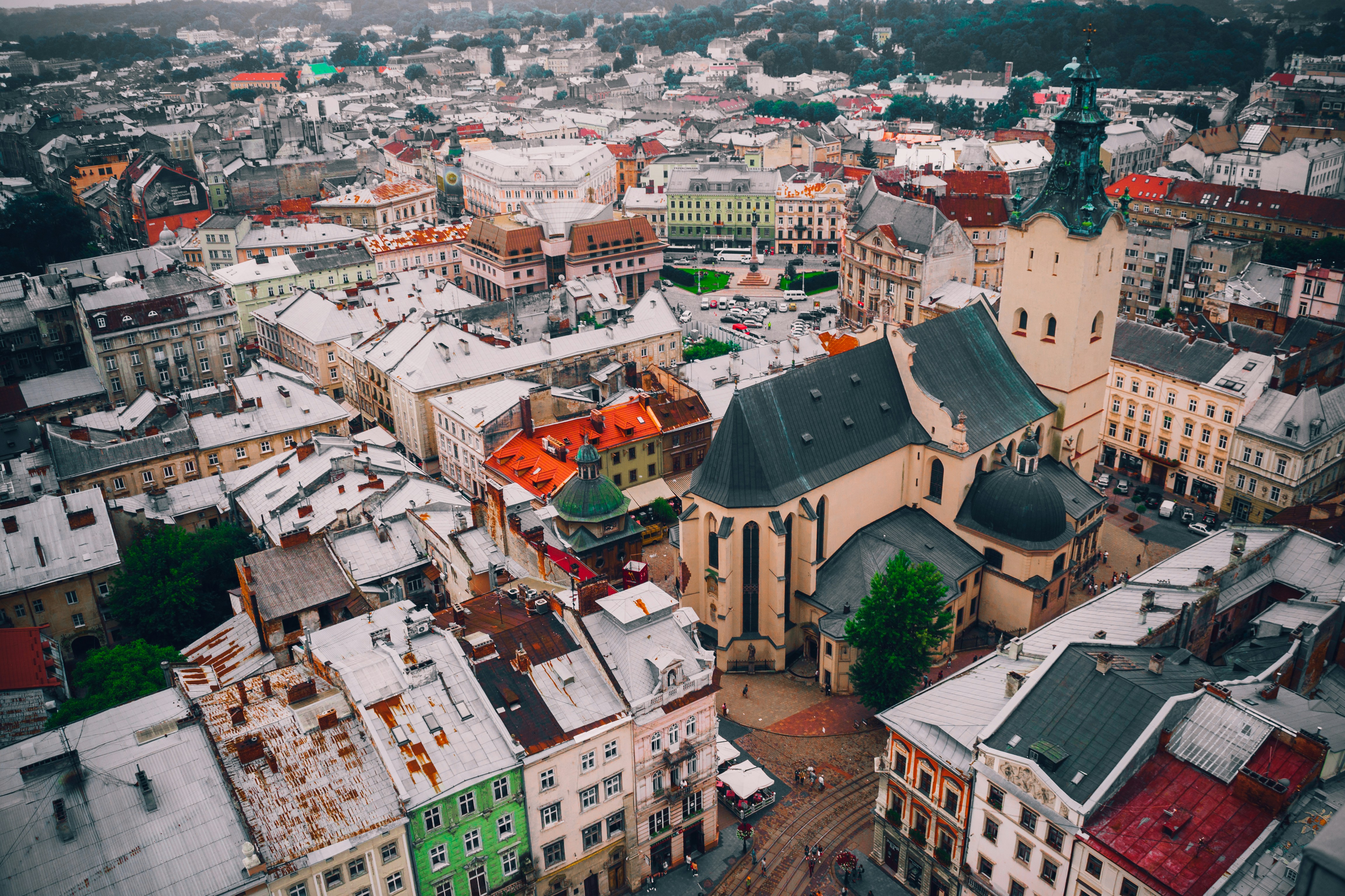 An illustrative photo of a view of the city of Lviv, Ukraine