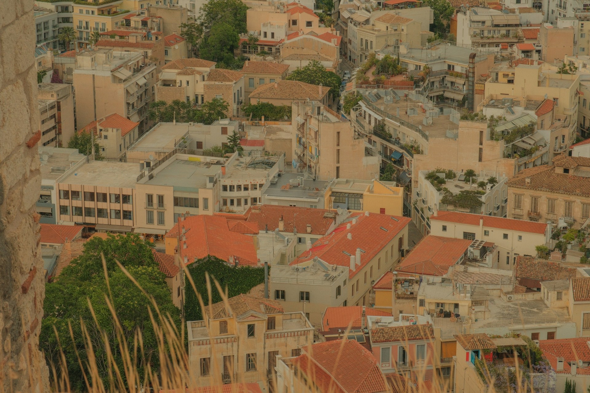 An illustrative photo of a view of a city of Athens