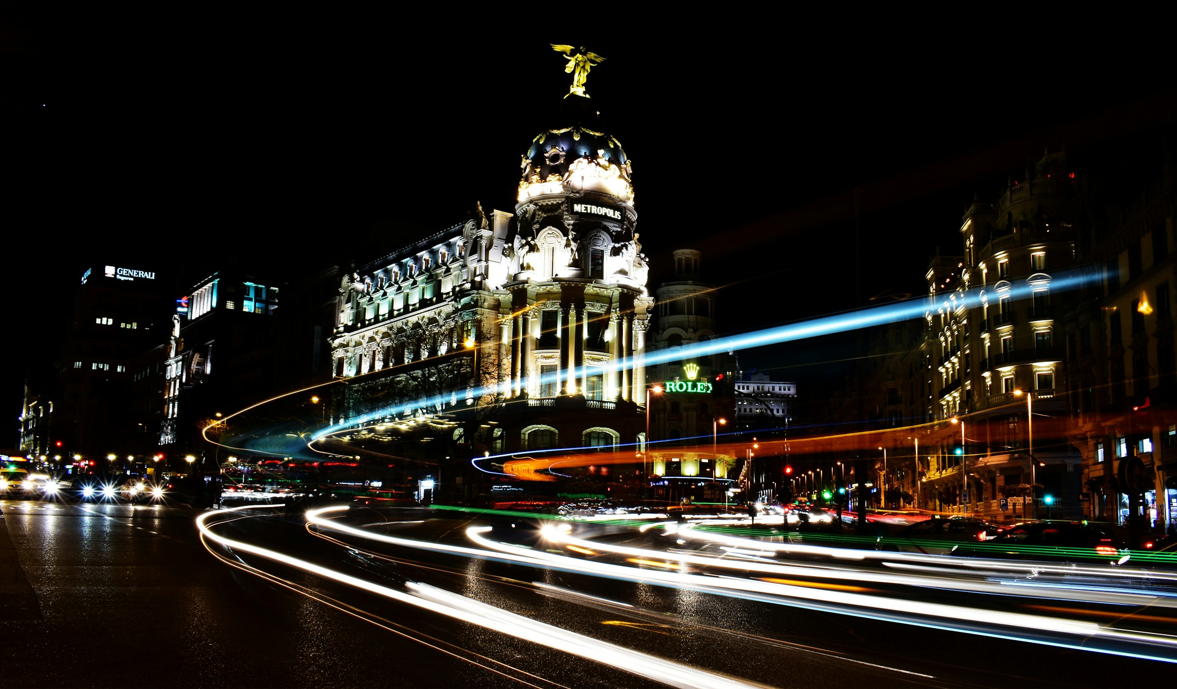 An illustrative photo of time lapse photography of cars