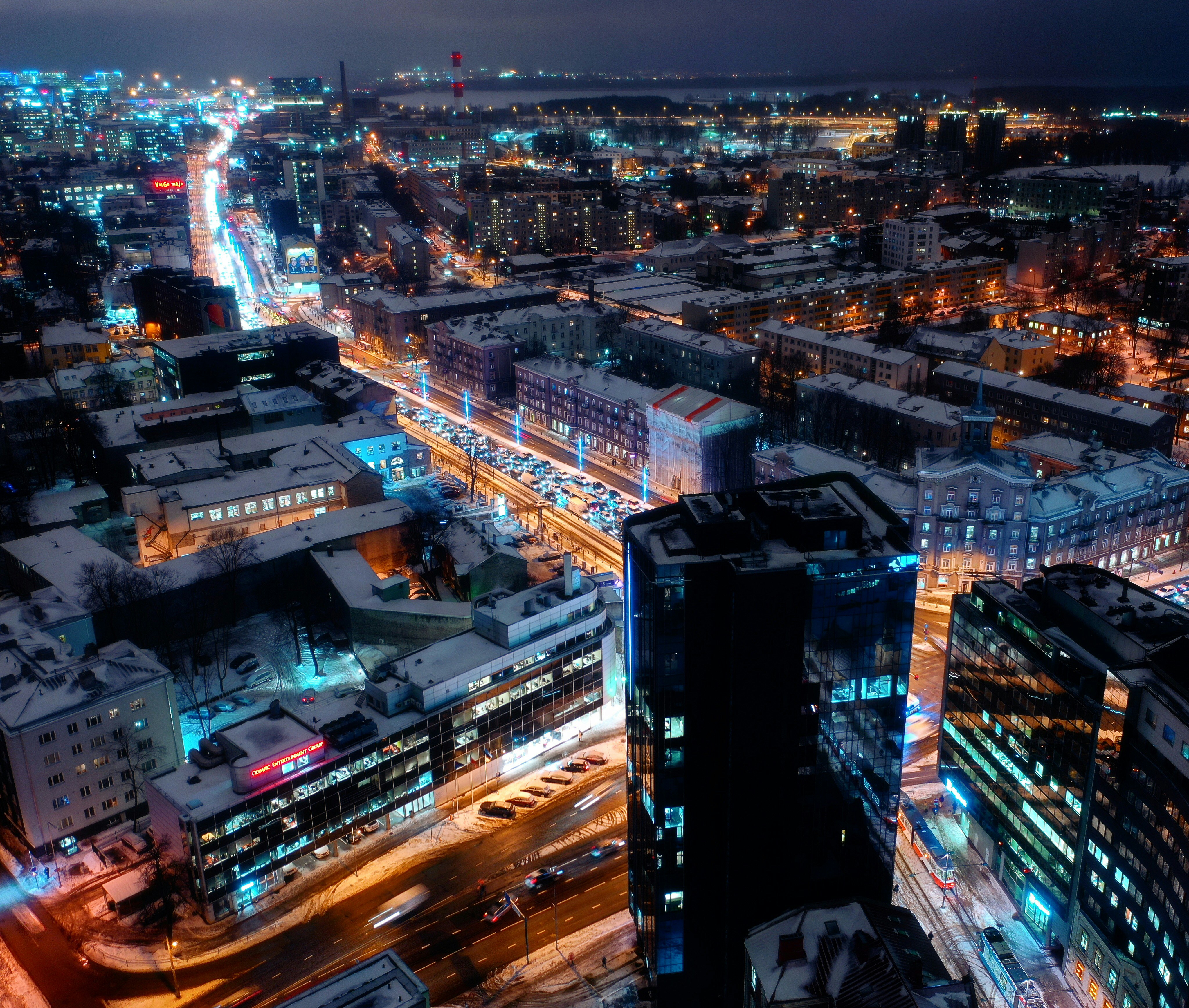 Image by Unsplash An illustrative photo of the city of Tallinn at night.