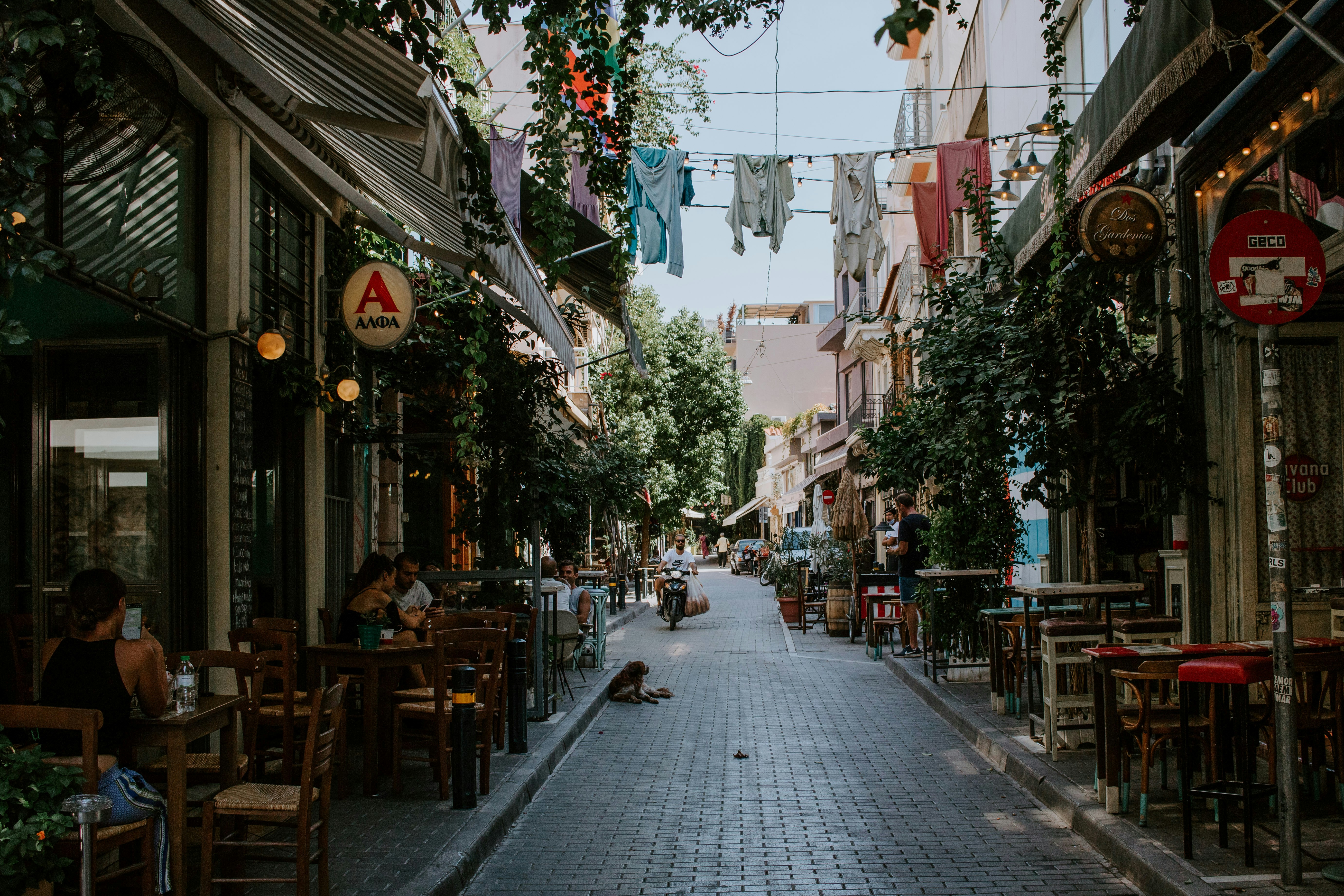 Photo by Unsplash An illustrative photo of a street with cafes