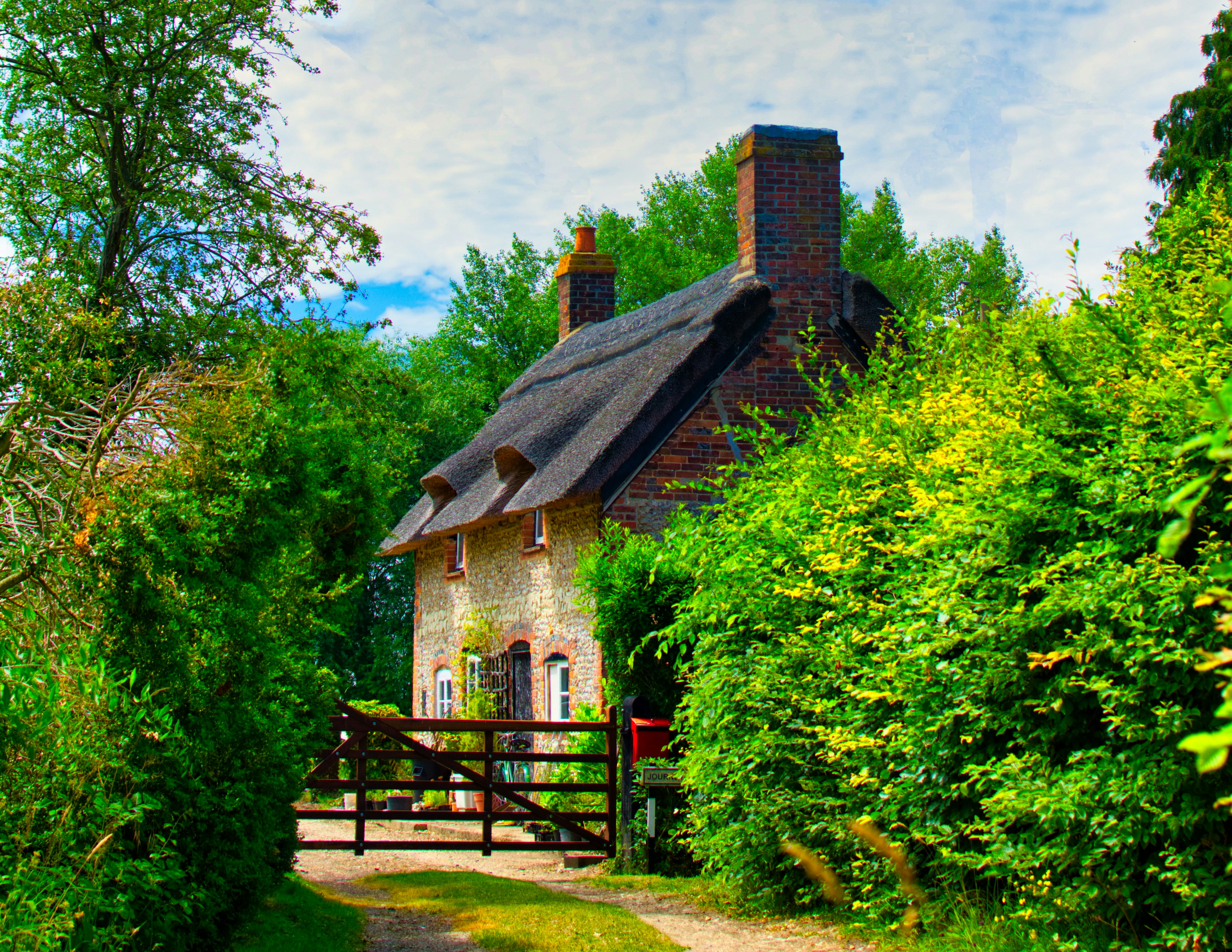 Image by Unsplash An illustrative photo of a house with two chimneys in a forest.