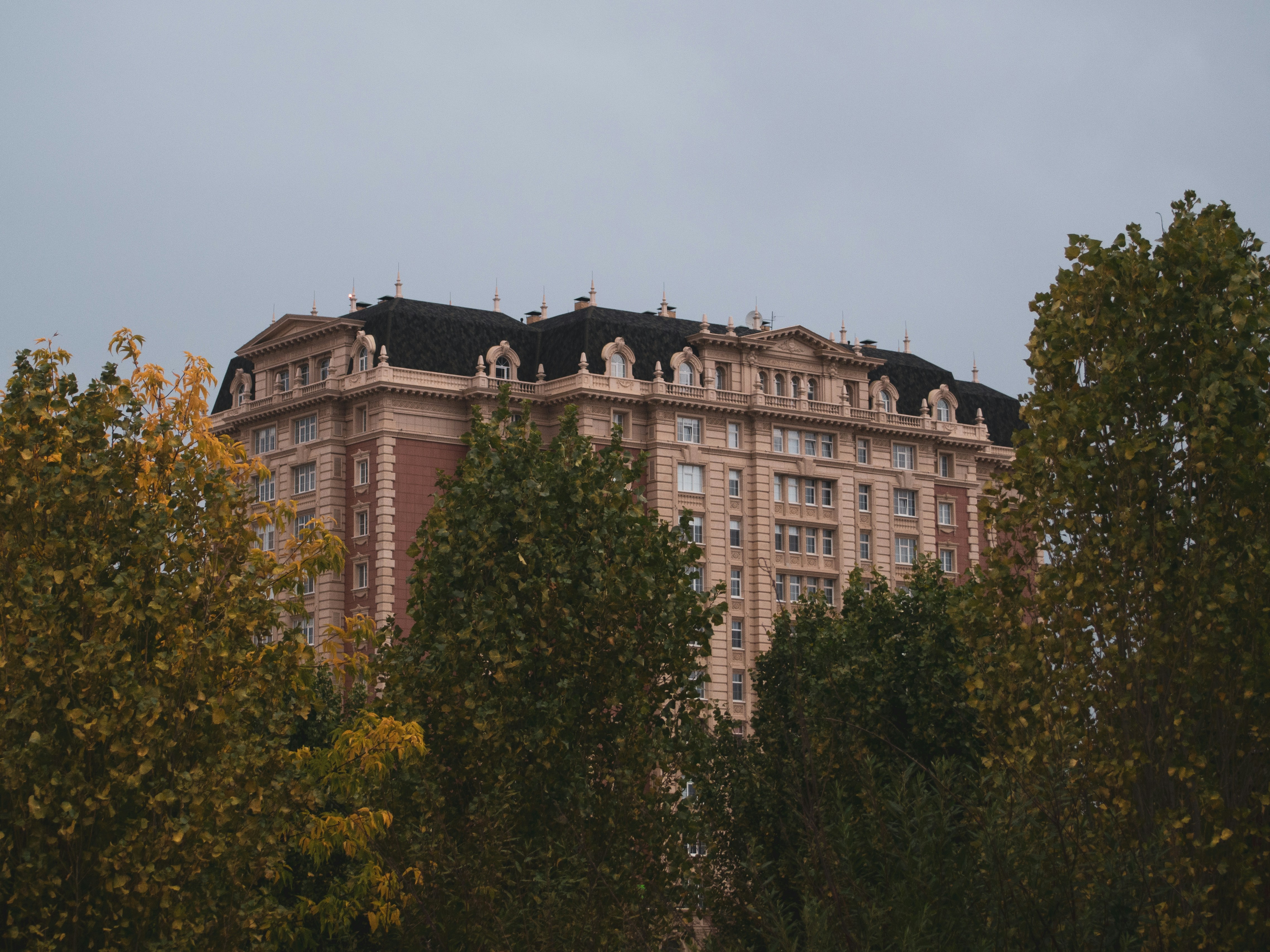 Photo by Unsplash An illustrative photo of a large building surrounded by trees.