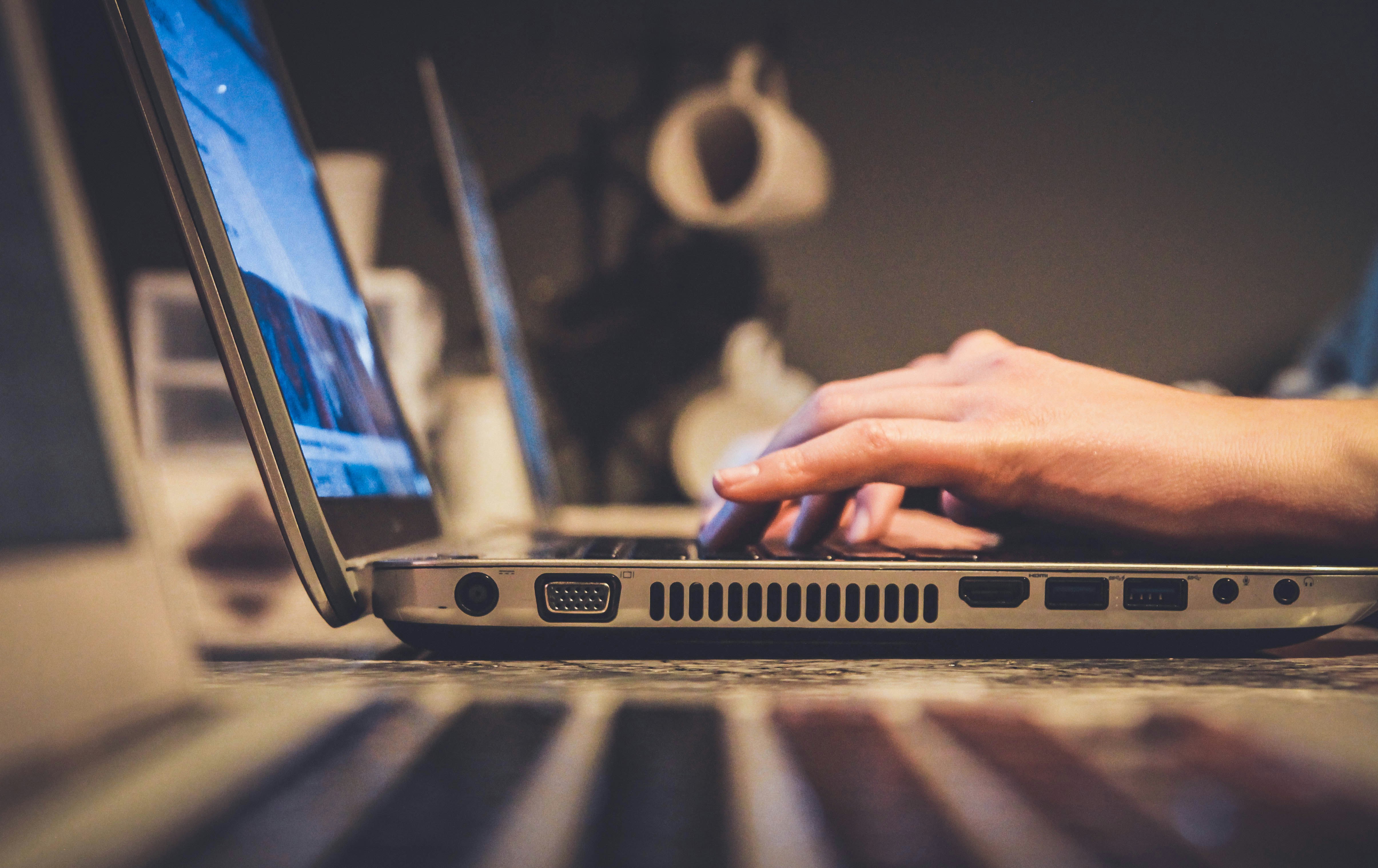 Photo by Unsplash An illustrative photo of a person typing on a laptop.
