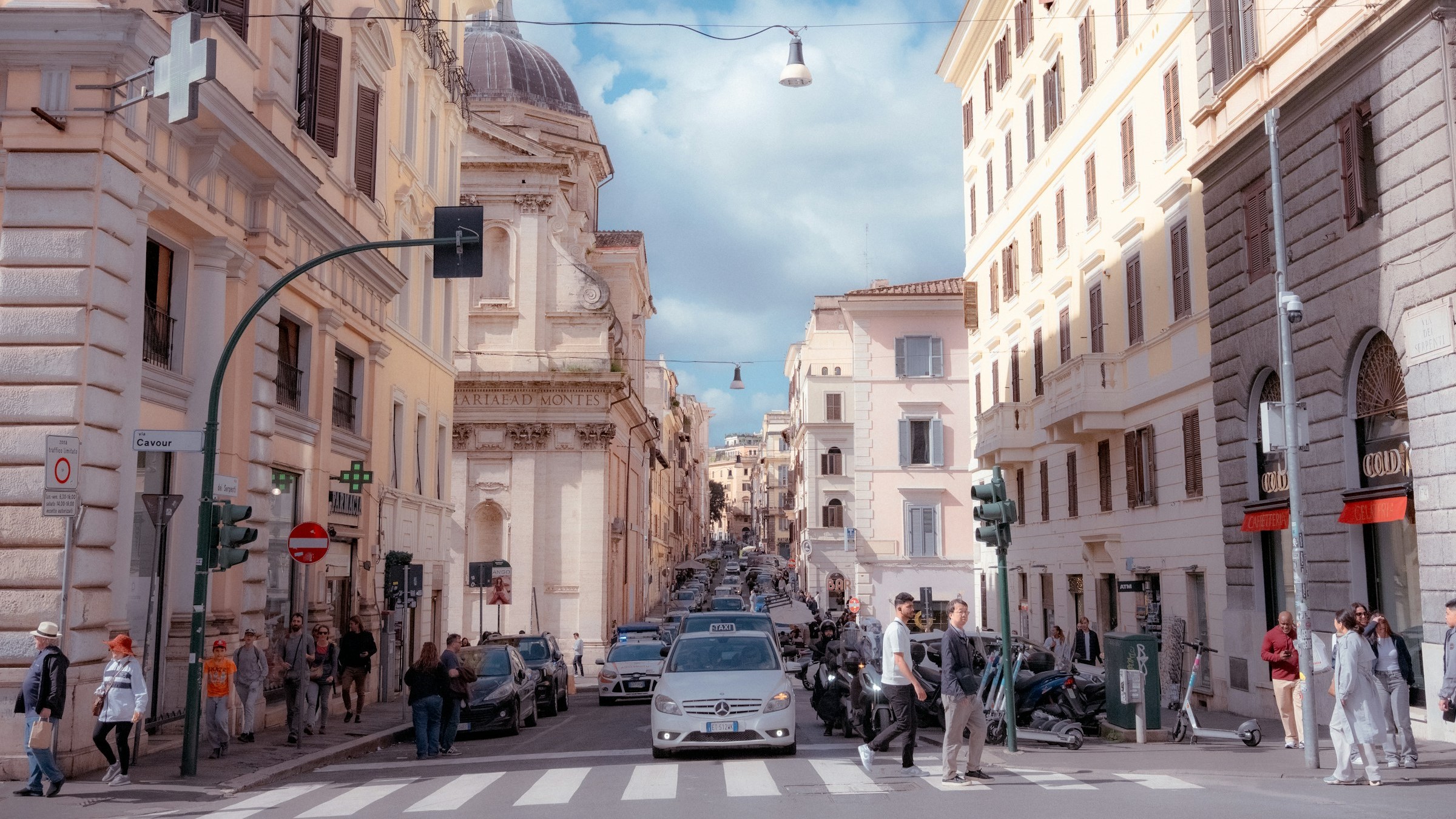 An illustrative photo of a European city street.