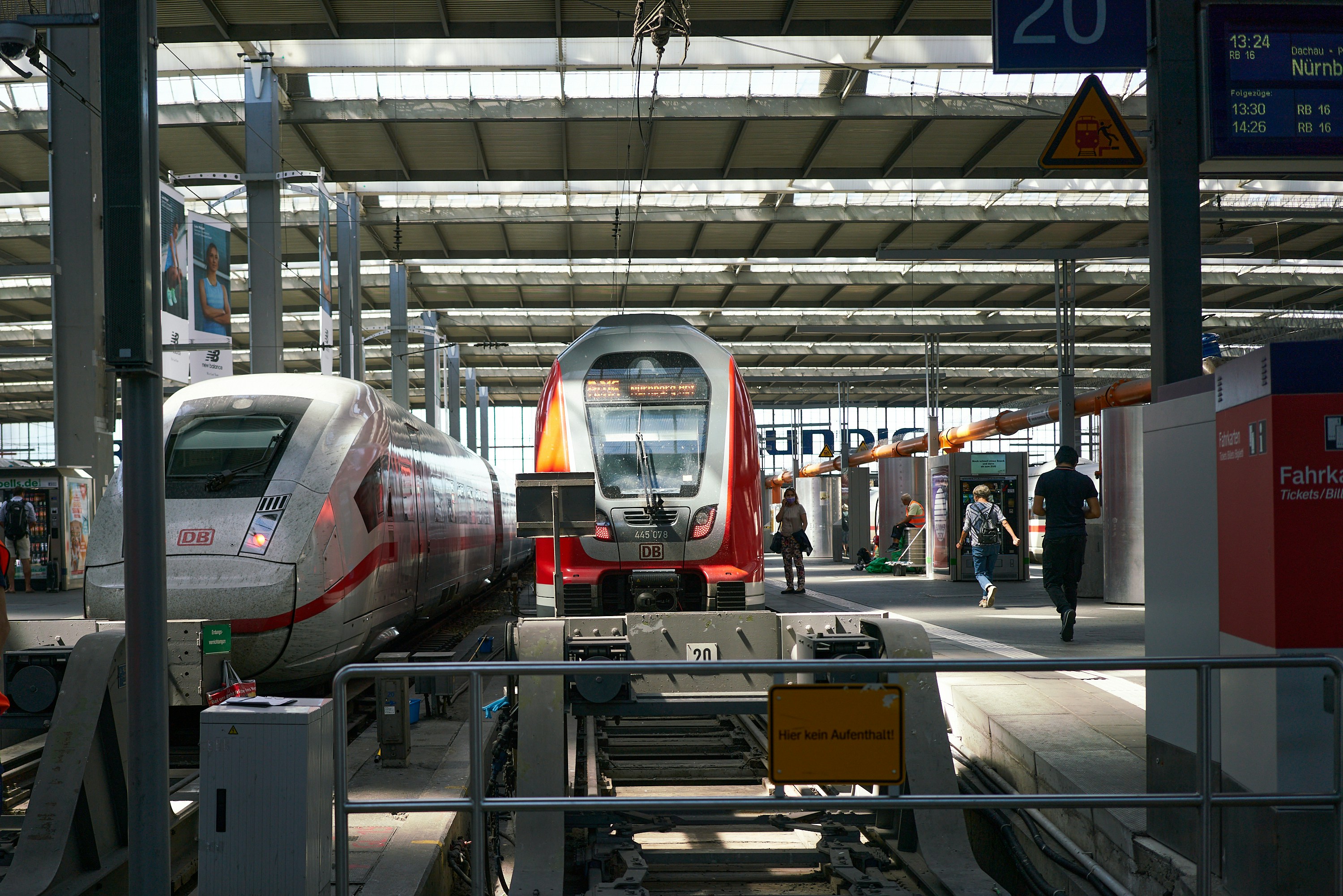 Photo by Unsplash An illustrative photo of trains on a railway station.