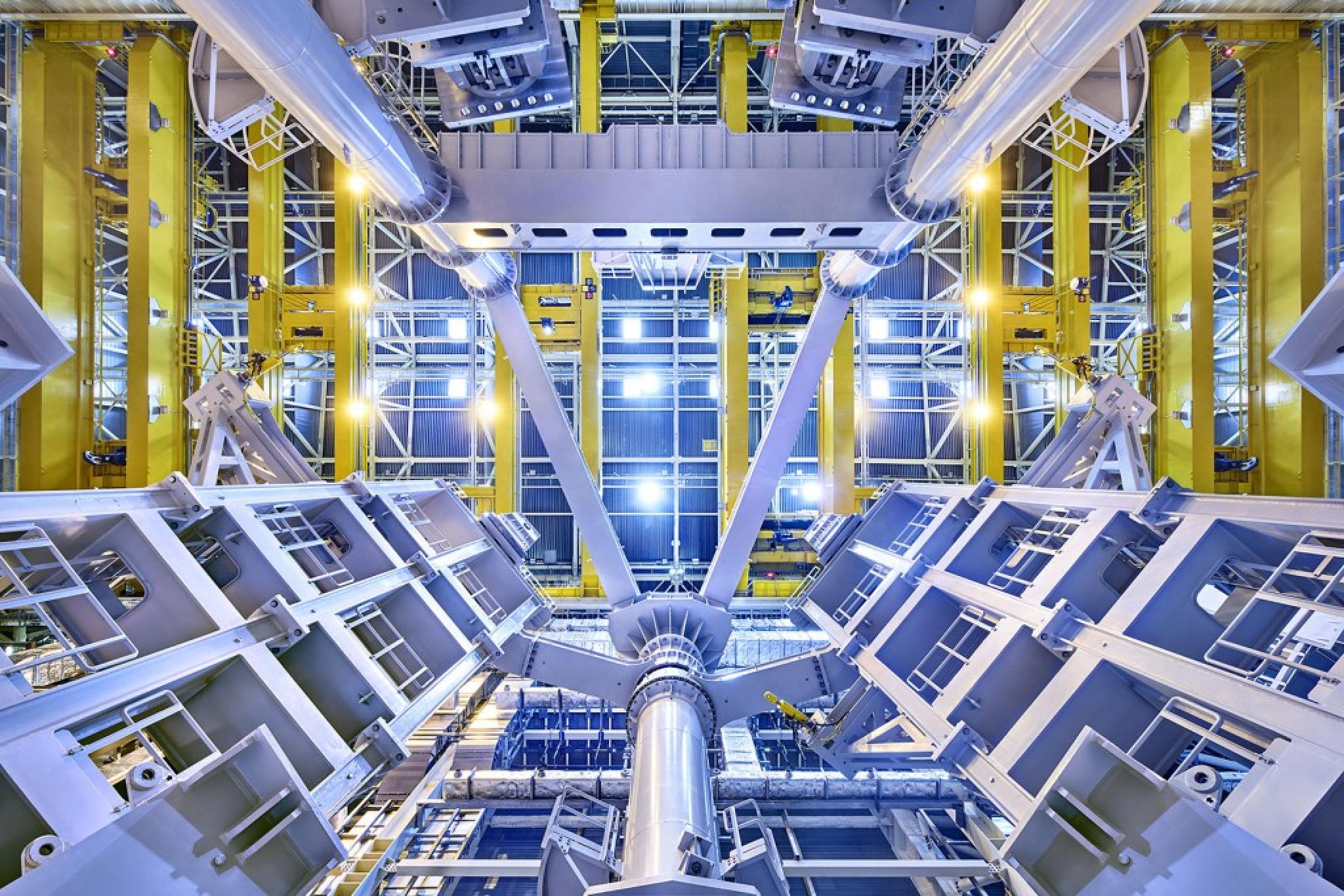 Picture from the inside of a factory facility Picture from the inside of a factory facility