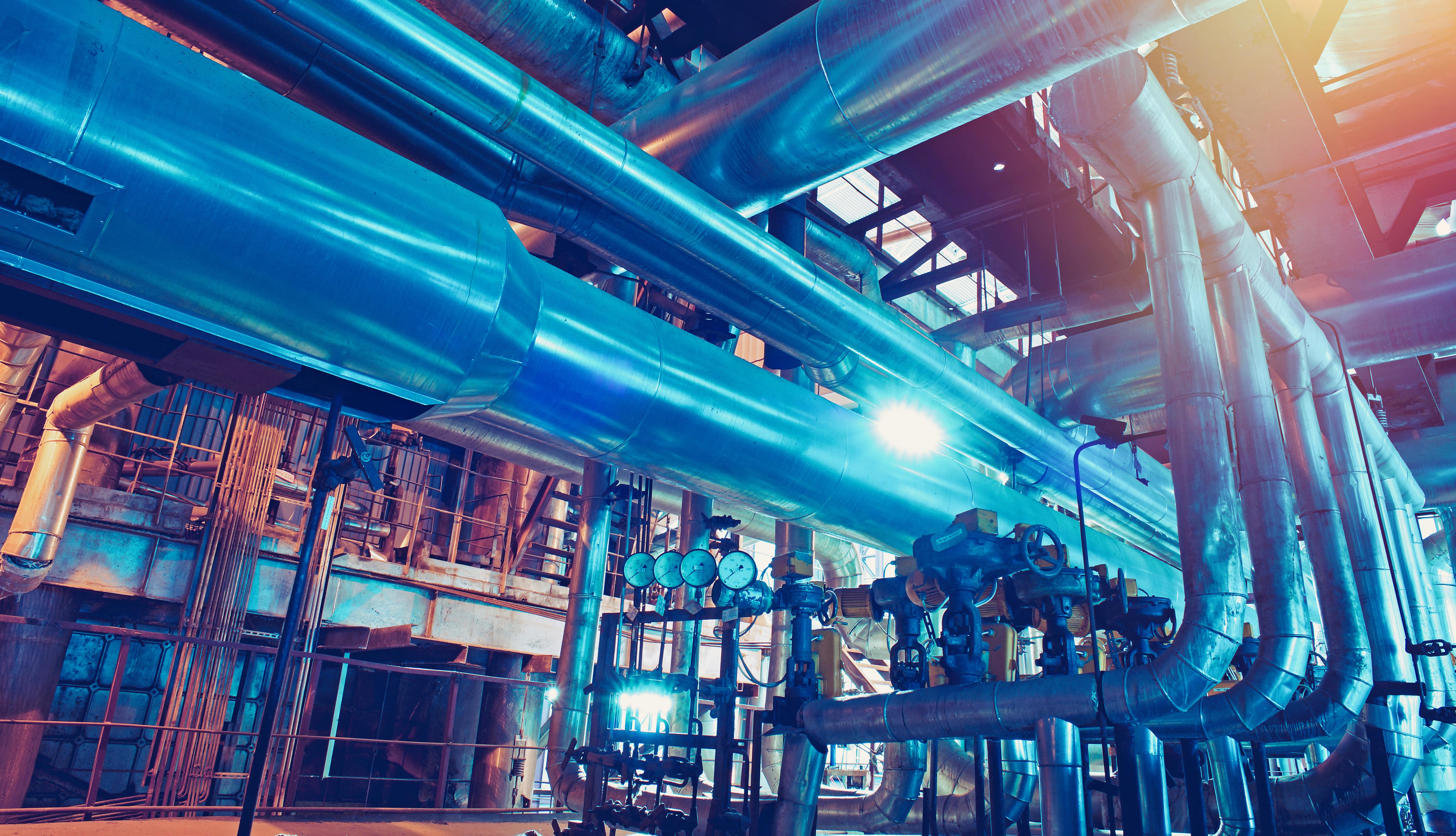Picture from the inside of a factory facility