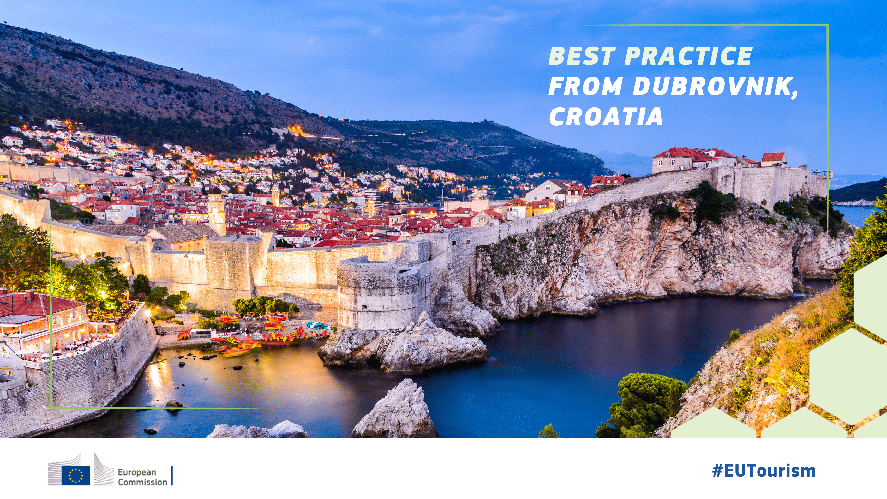 A visual with a panorama view of Dubrovnik