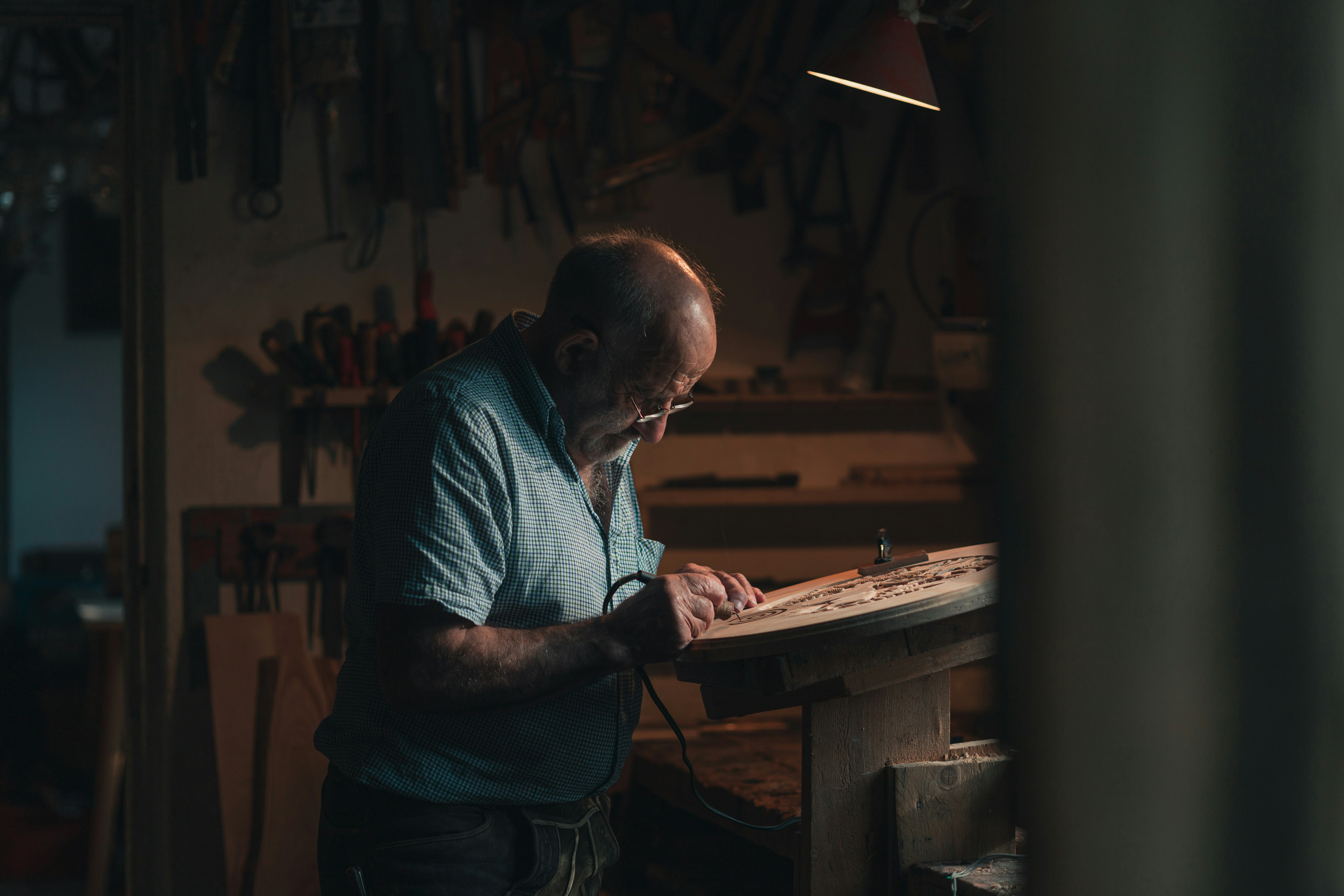 A craftsman at work