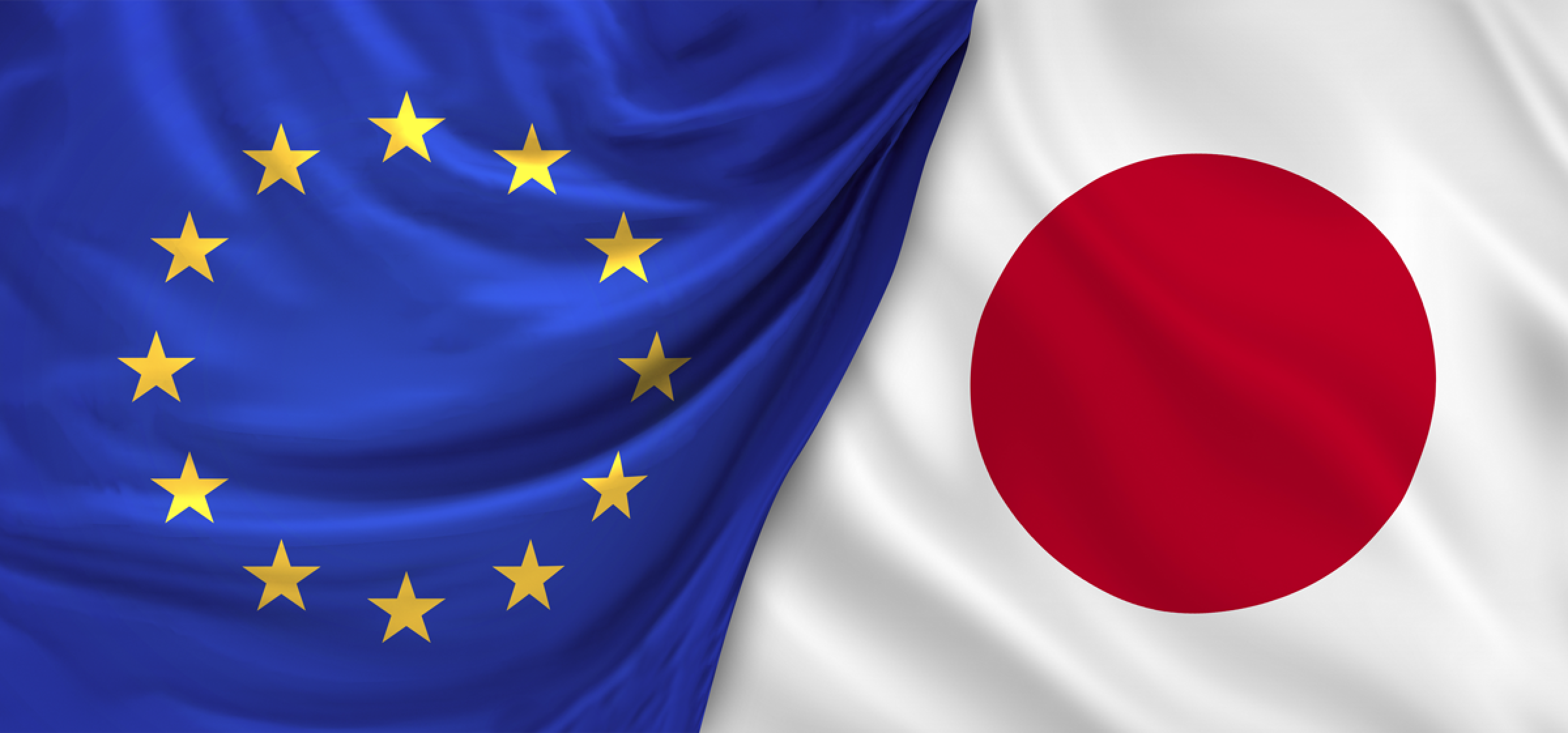 EU-Japan flags