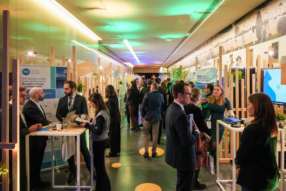 People attending conference