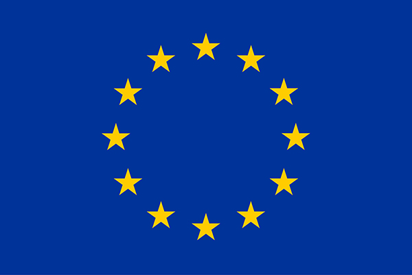 A graphic presenting the European Union flag.