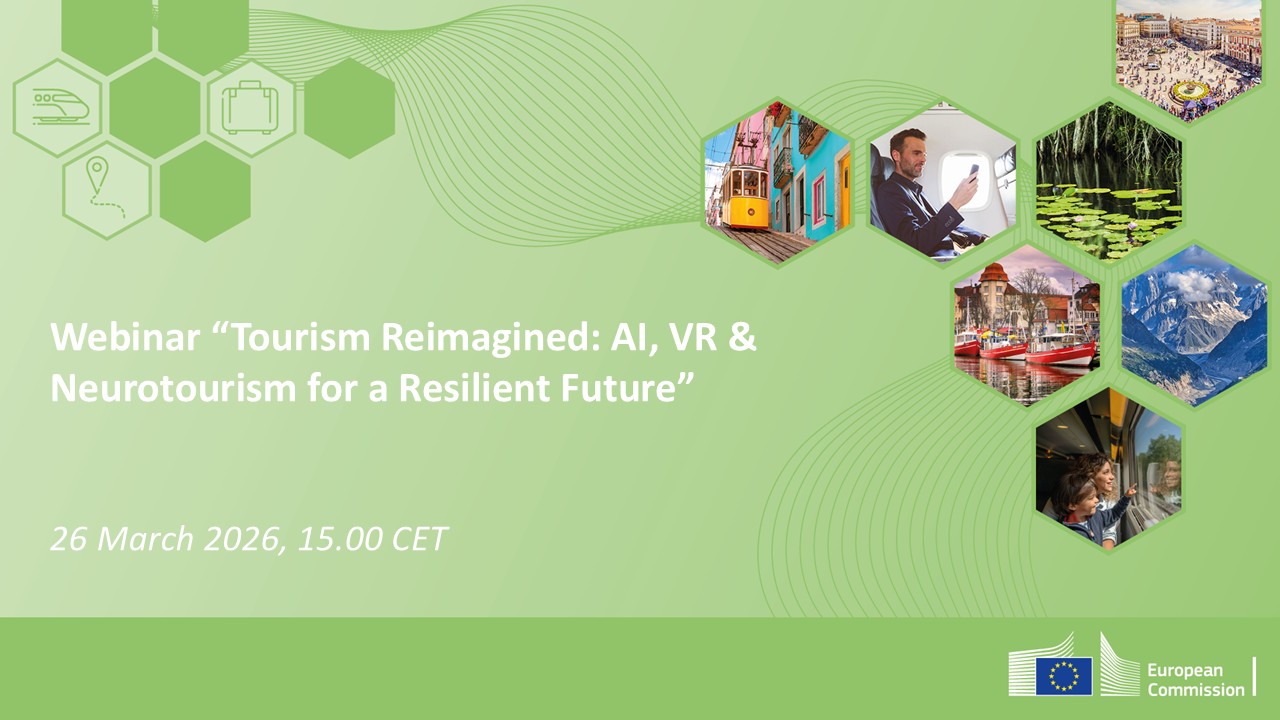 Illustrative image of the Webinar "Tourism Reimagined: AI, VR and Neurotourism for a Resilient Future"