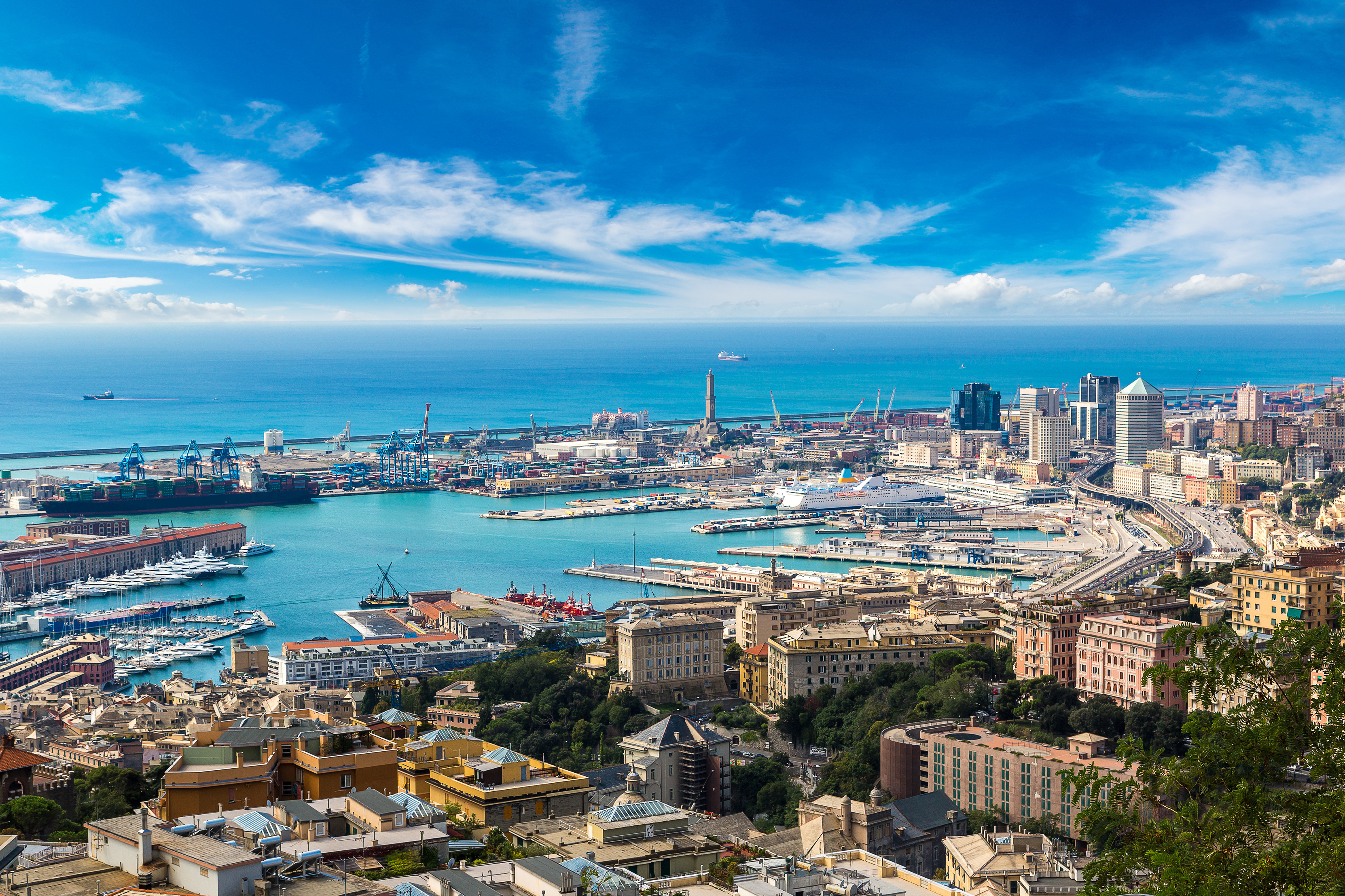 An image of a city of Genova