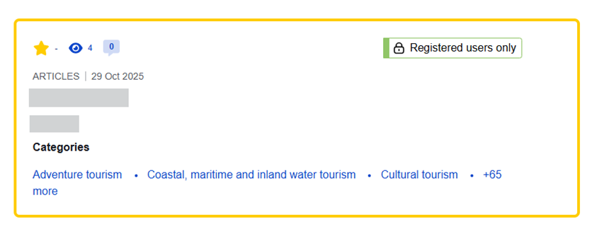 Exclusive content item example