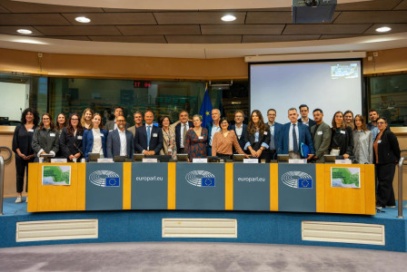 Group picture at european parliament