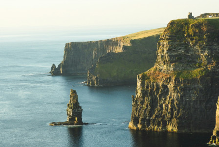 The photo shows Cliff’s of Moher.
