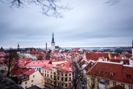 An illustrative photo of a historic Estonian cityscape