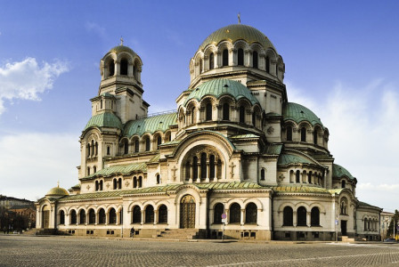 An illustrative photo of the Alexander Nevsky Cathedral in Sofia, Bulgaria