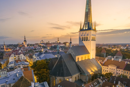 An illustrative photo of aerial view of city buildings during daytime