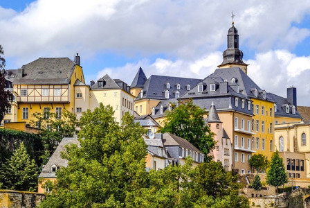An illustrative photo of Ville Haute, the historic center of Luxembourg City