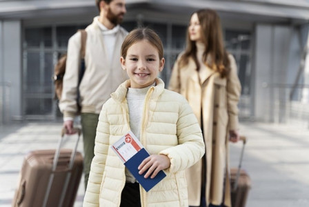 Photo by Pixabay An illustrative photo of a smiling family at the airport