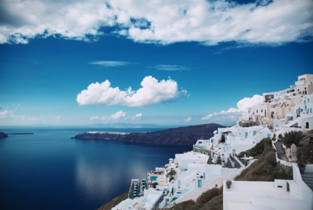 An illustrative photo of a Santorini, Greece.